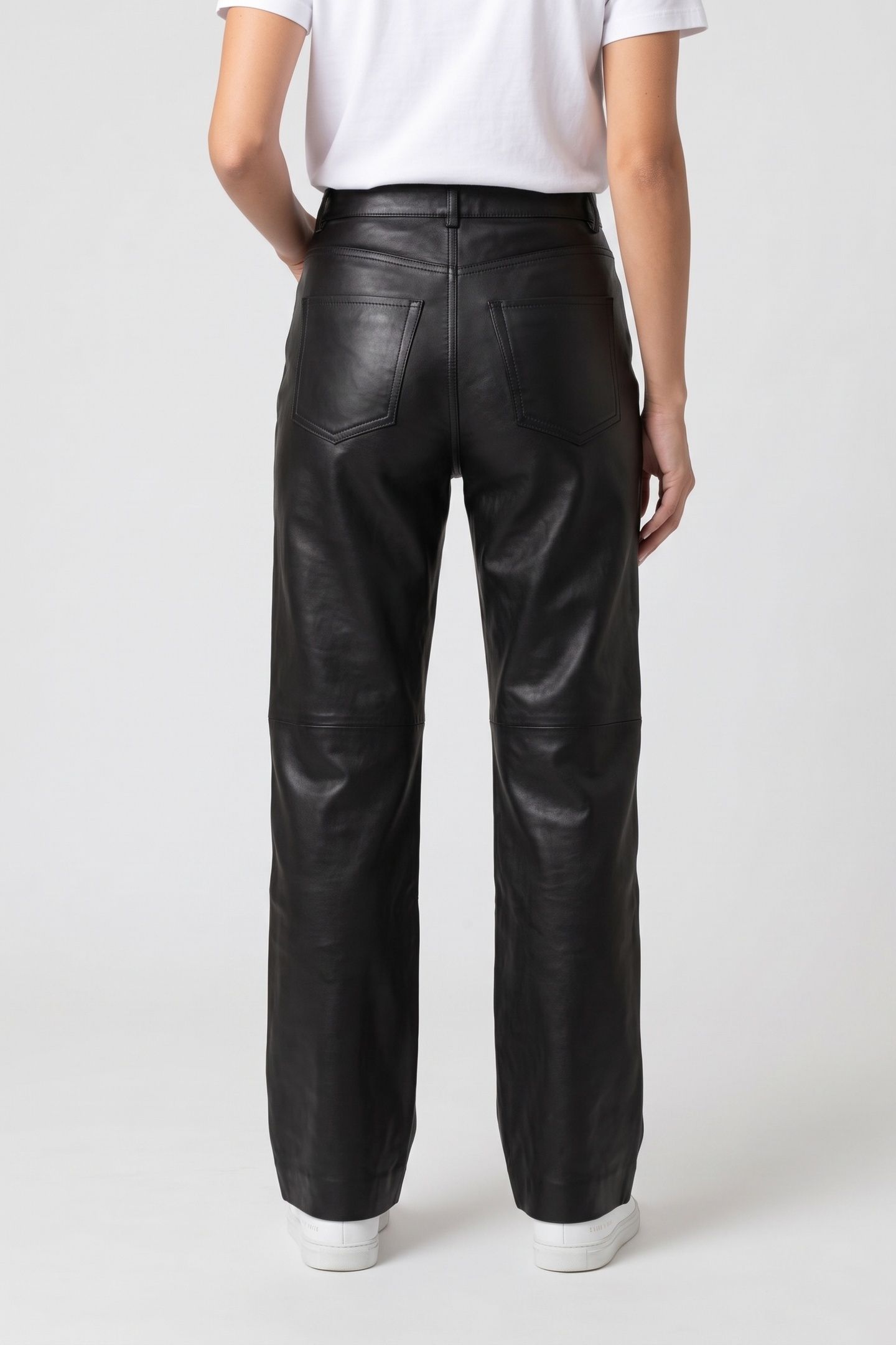 ES TOLEDO LEATHER TROUSERS BLACK 2