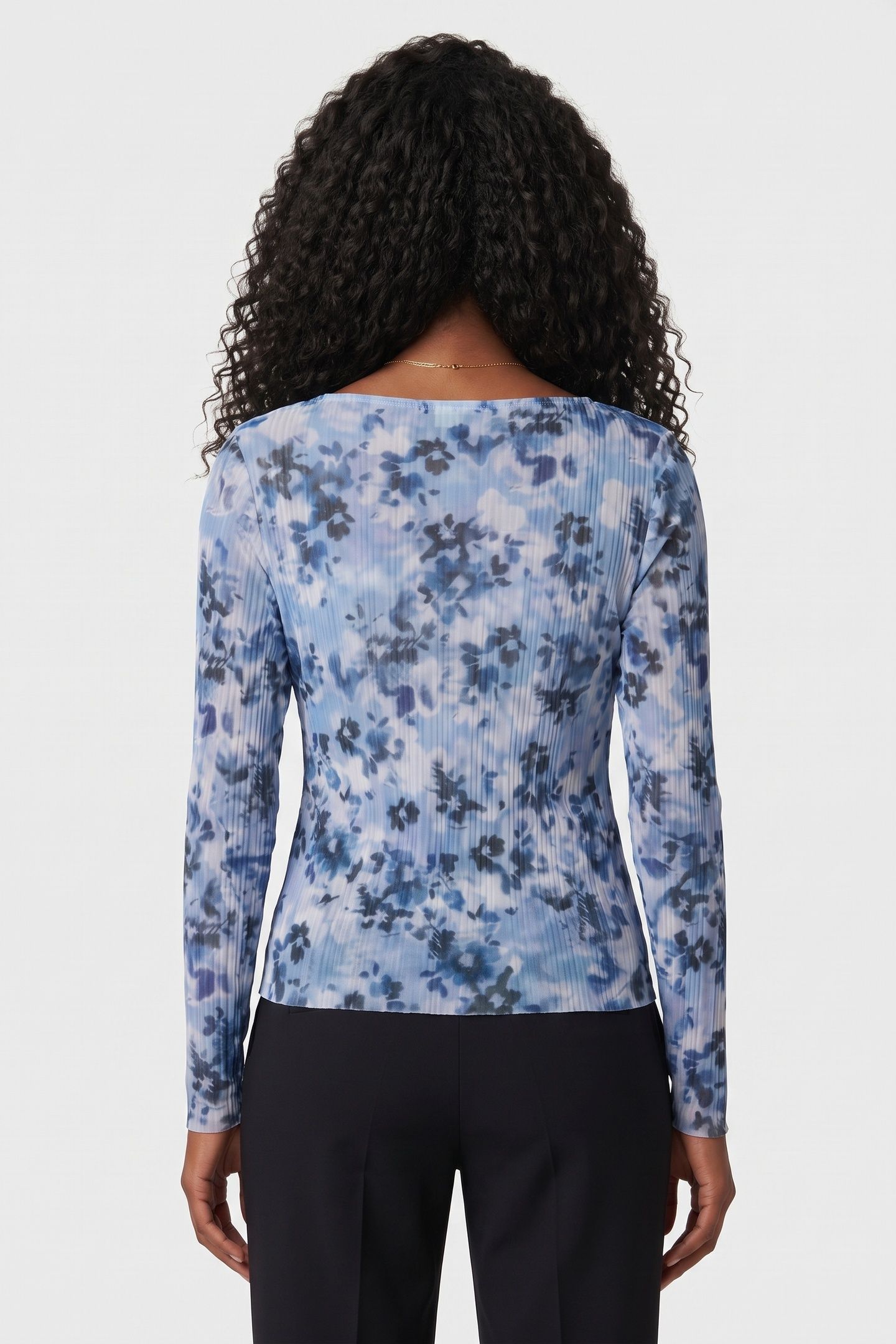 ST YVONNE MESH TOP BLUE 2