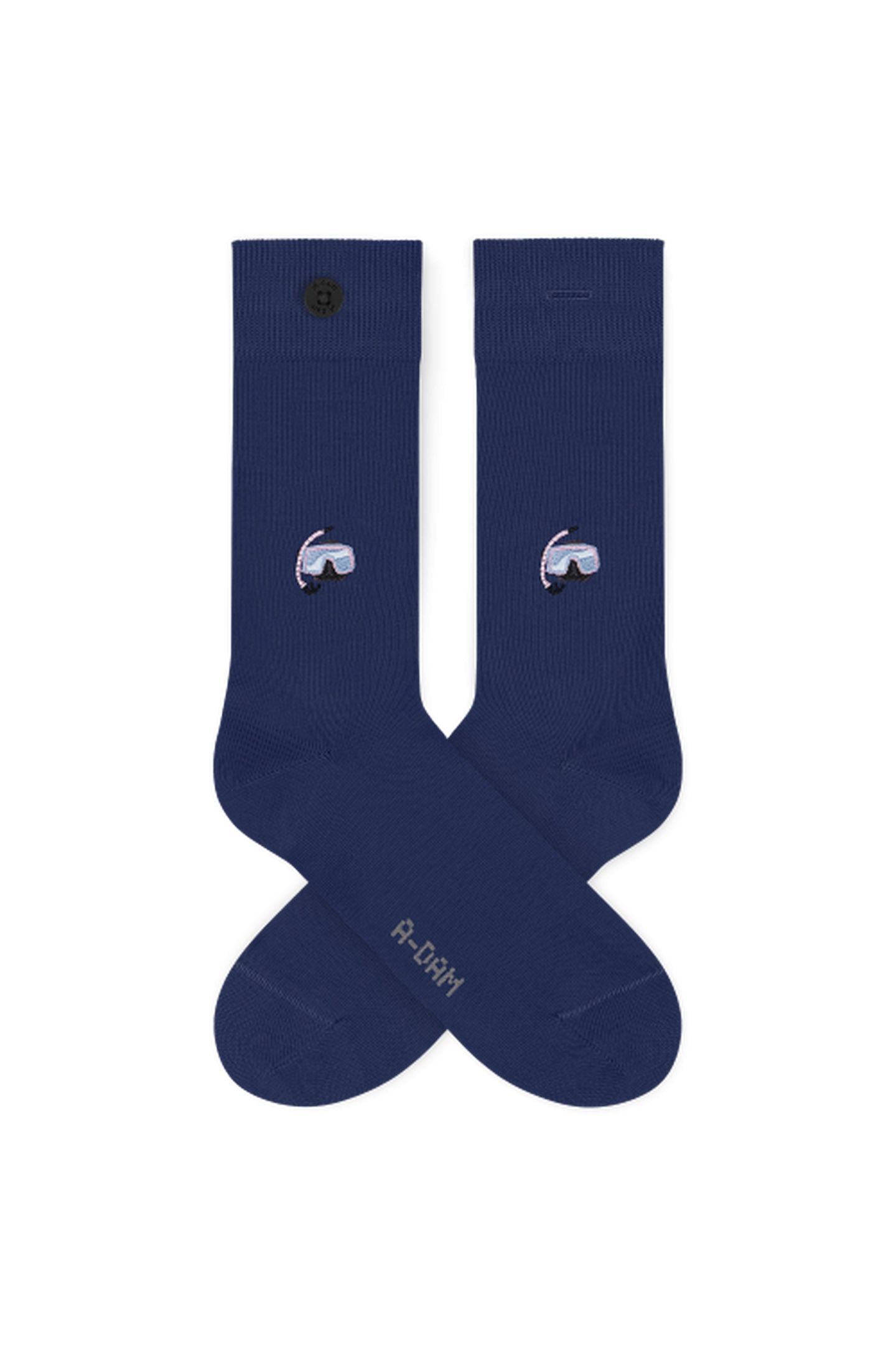 A-DAM 3-PACK CASUAL SOCKS BLUE SNORKEL BLUE 2