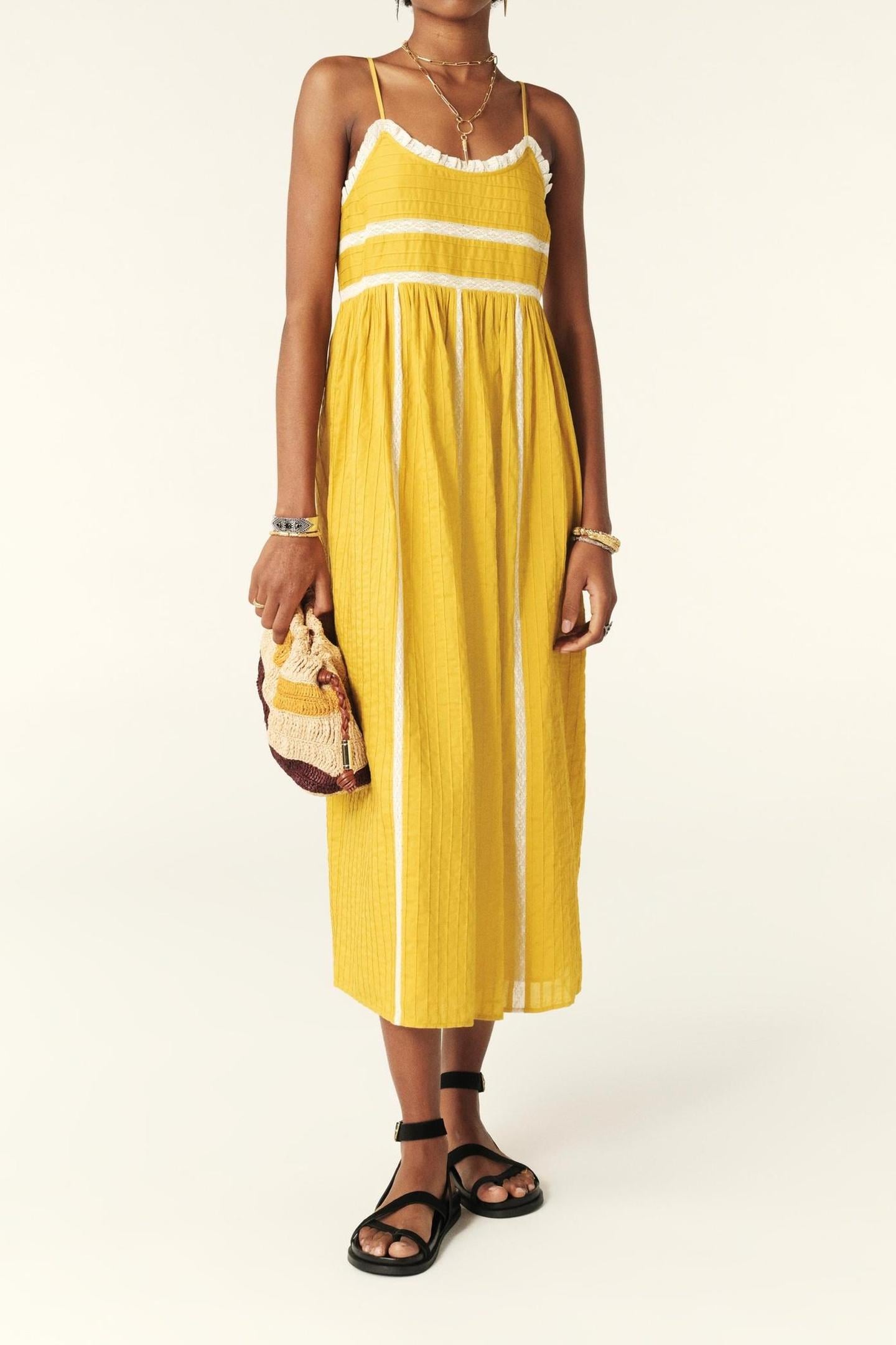 MID-LENGTH DRESS JAUNE 1
