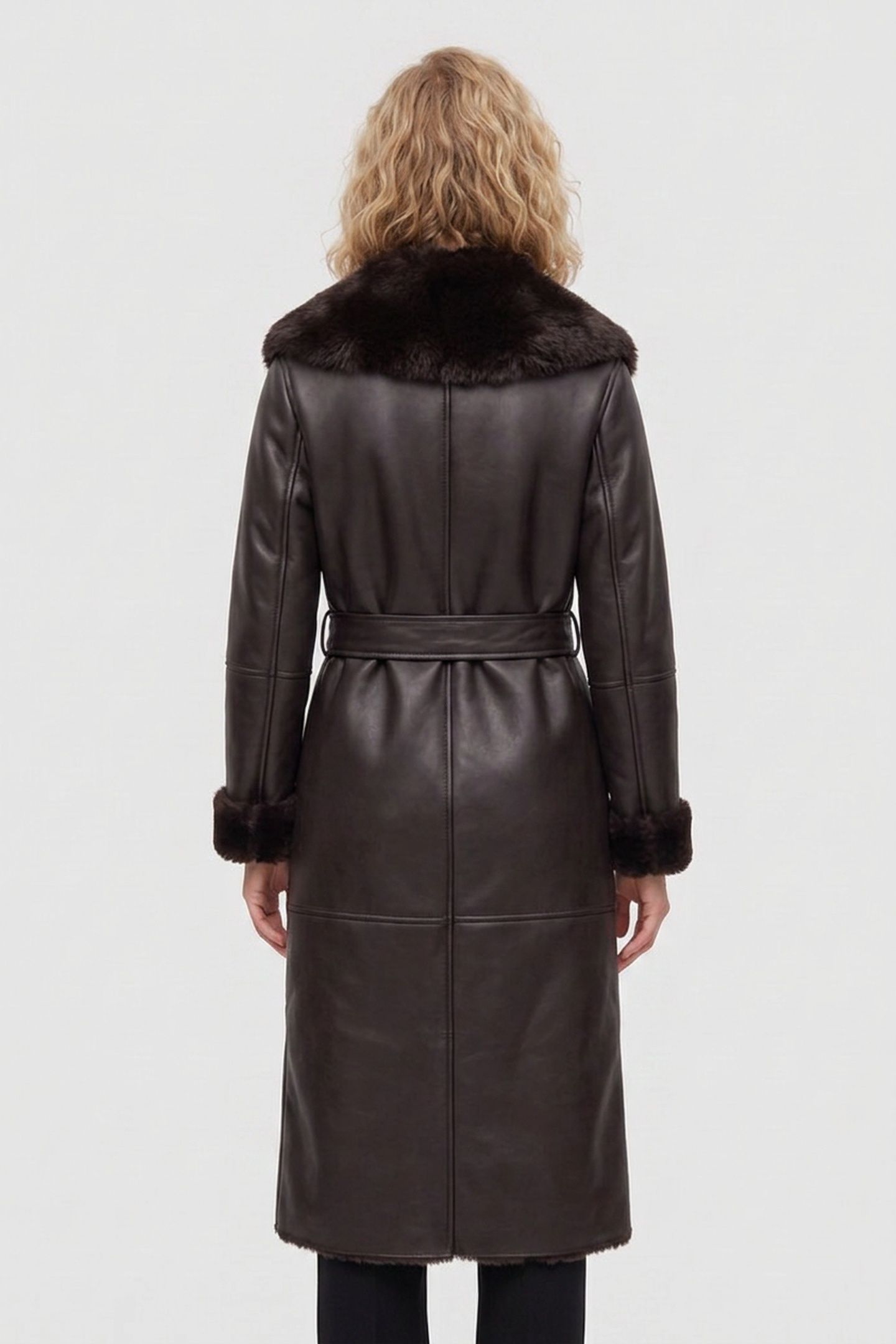 ZOEY FAUX LEATHER CO CHOCOLATE BROWNIE 2