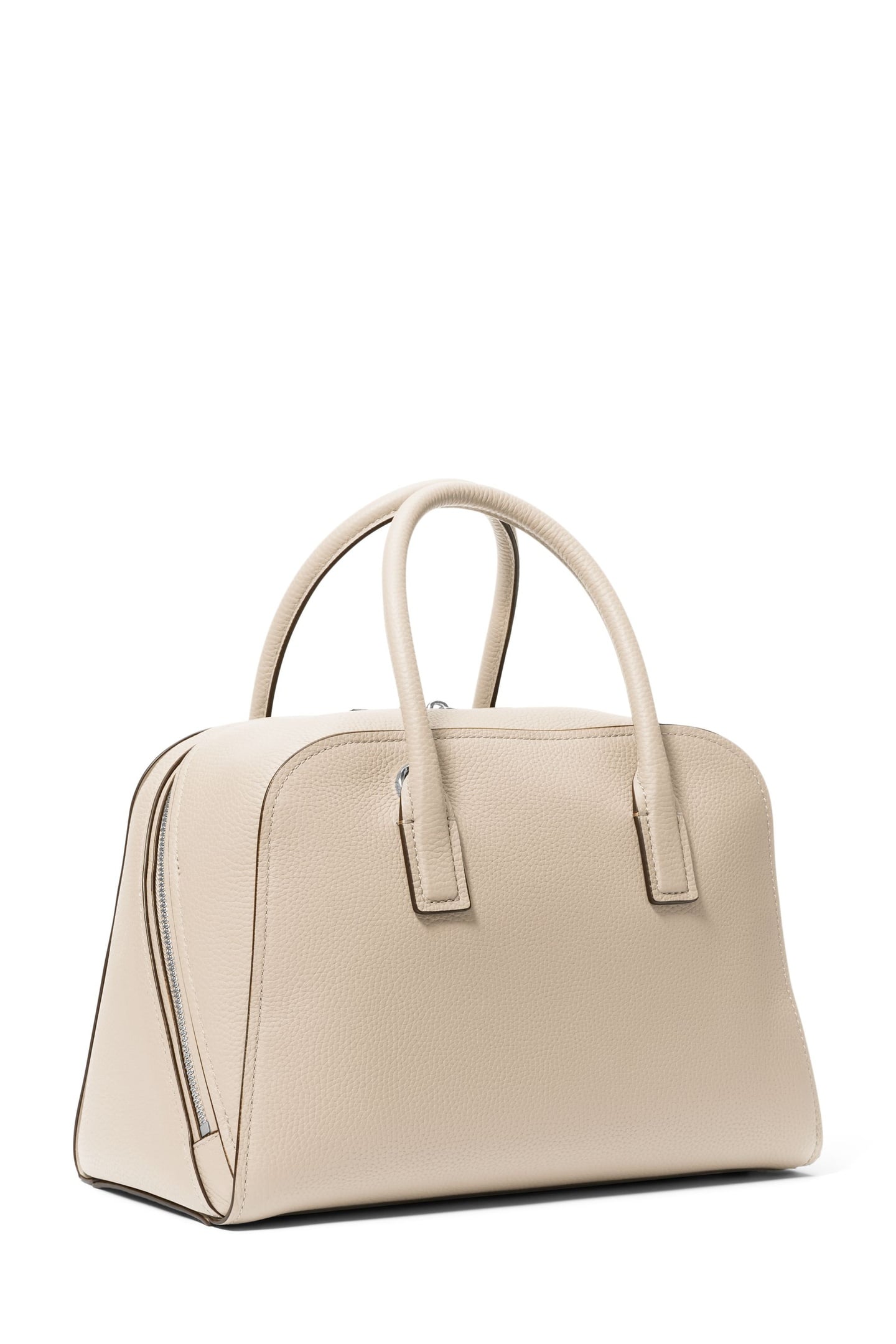 MEDIUM ZIP SATCHEL LIGHT SAND 2