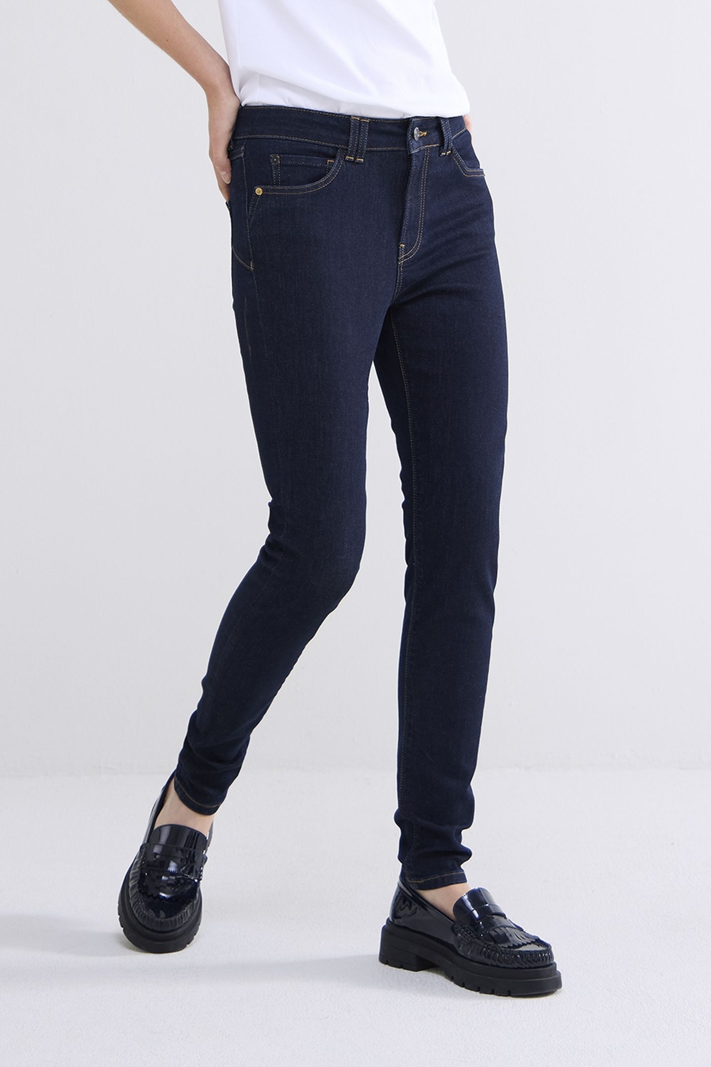 SKINNY FIT JEANS BOOM STRETCH DENIM DARK INDIGO 1
