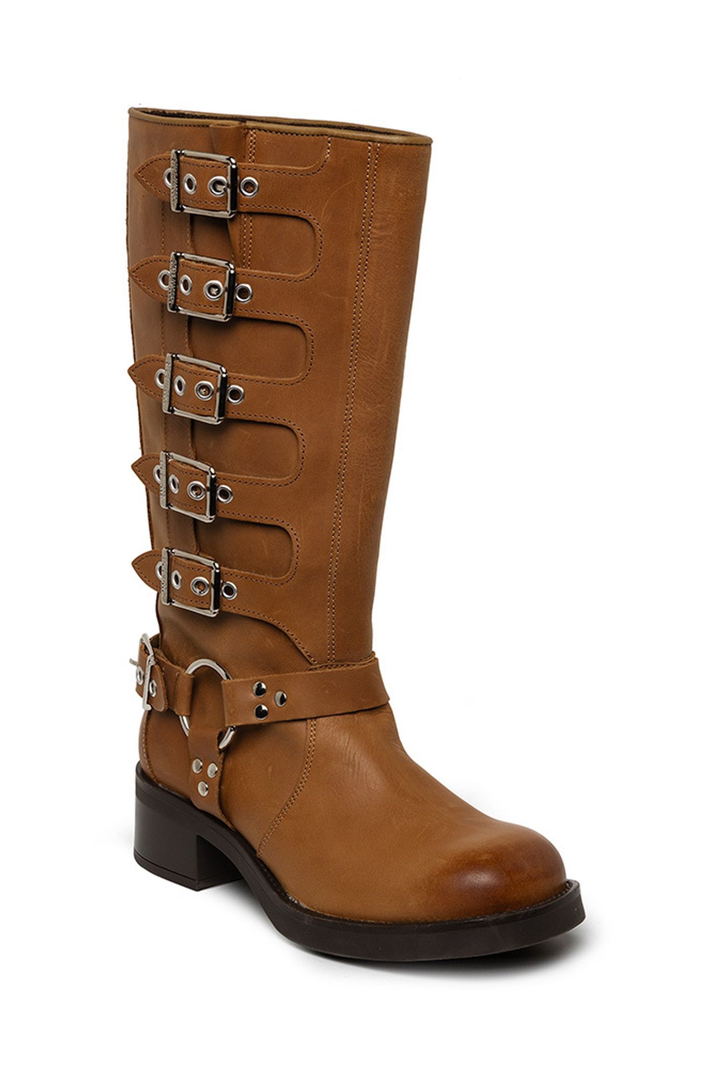 BATTLE BOOTS BLACK LEATHER 3