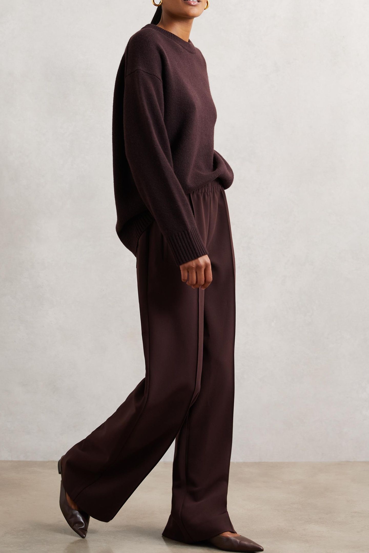WIDE LEG TROUSER BURGUNDY 3