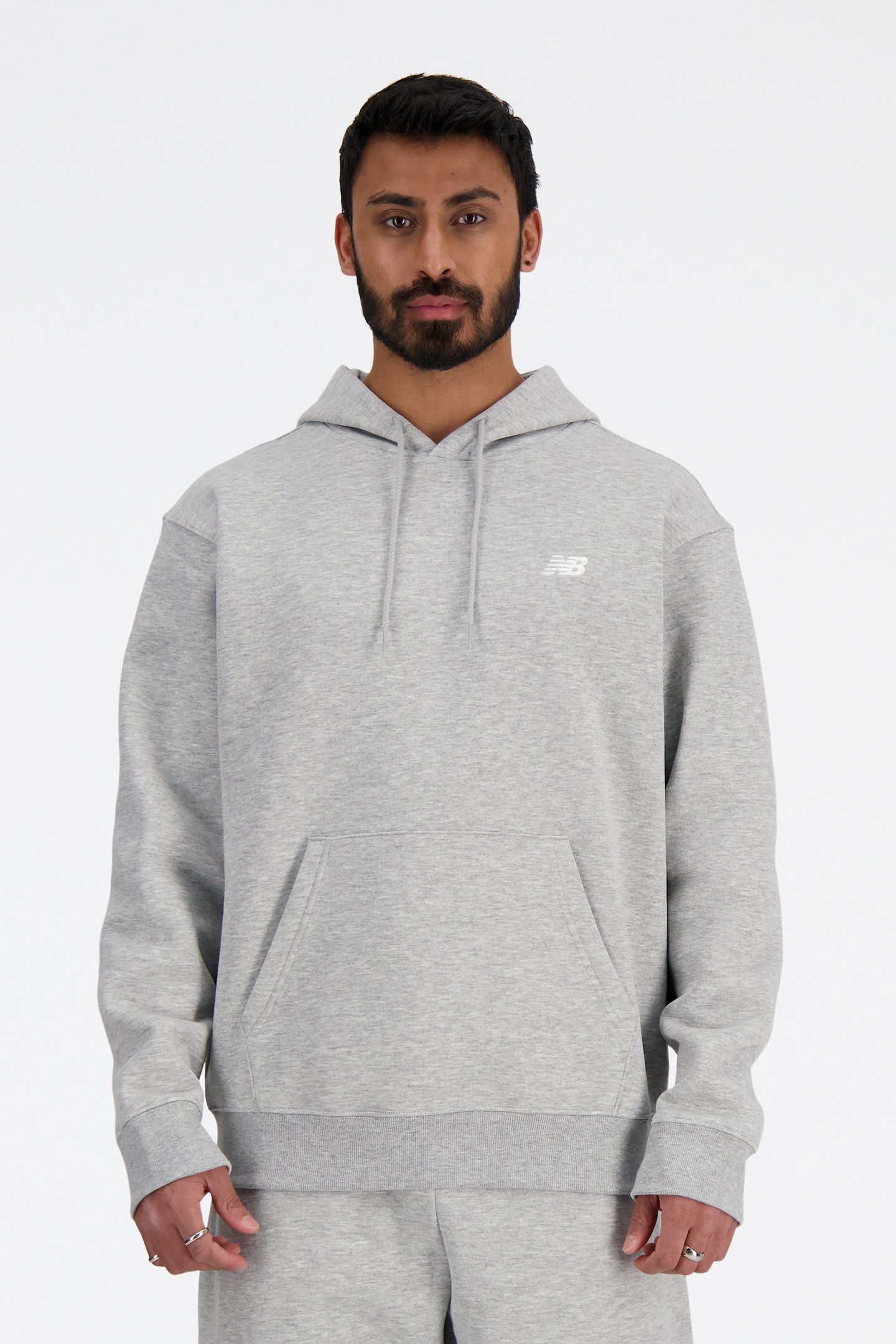 SPORT ESSENTIALS FLEECE HOODIE ATHLETIC GREY 1