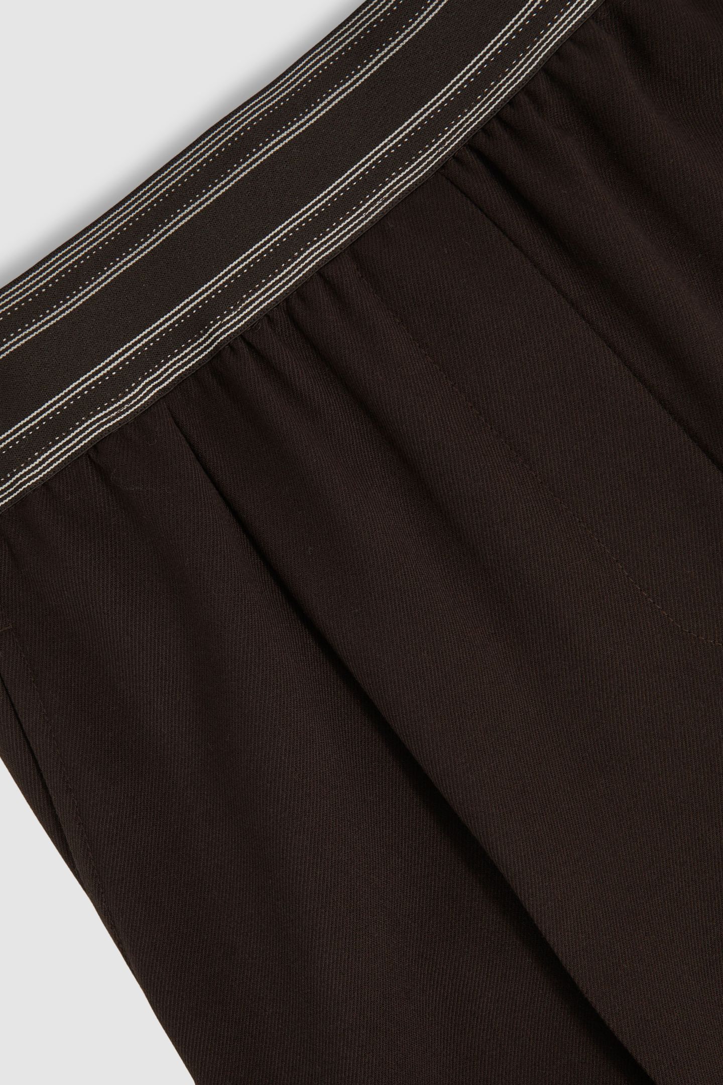 WAISTBAND WIDE LEG TROUSER CHOCOLATE BROWN 5