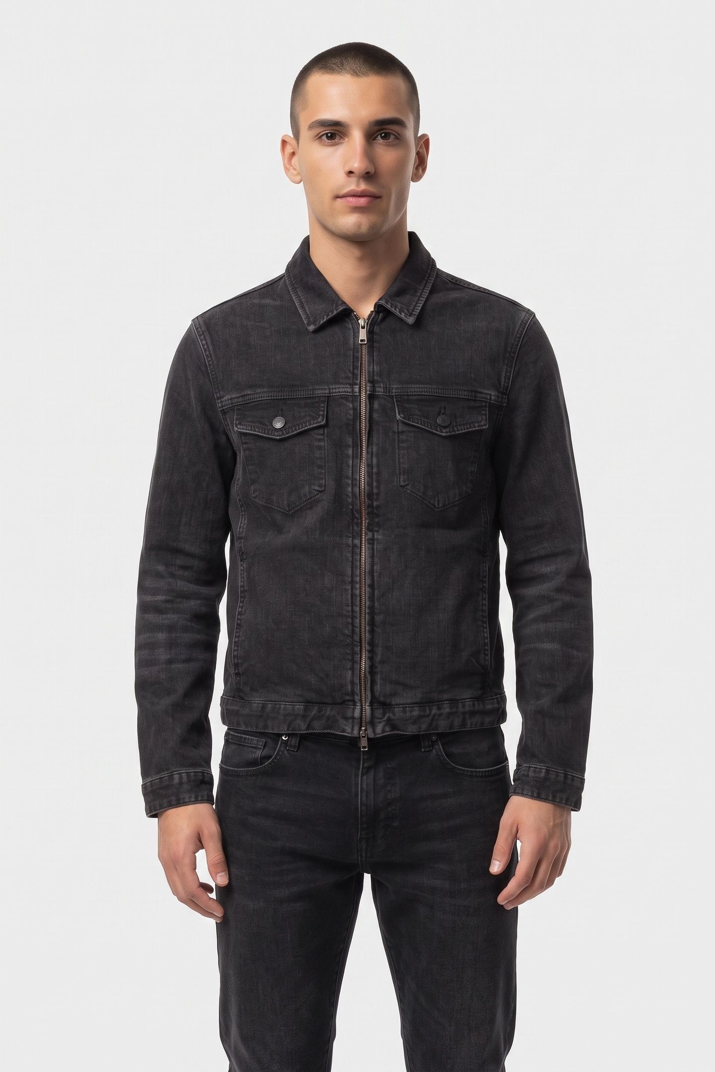 BENNY JACKET-MODERN TRUCK BLACK SAND 1