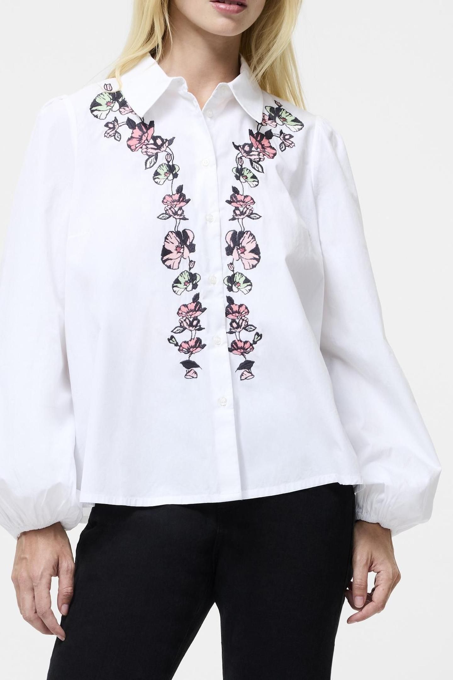 CAMBRIA ELLIE EMB SHIRT CREAM/MG/PINK/BLOSSO 2