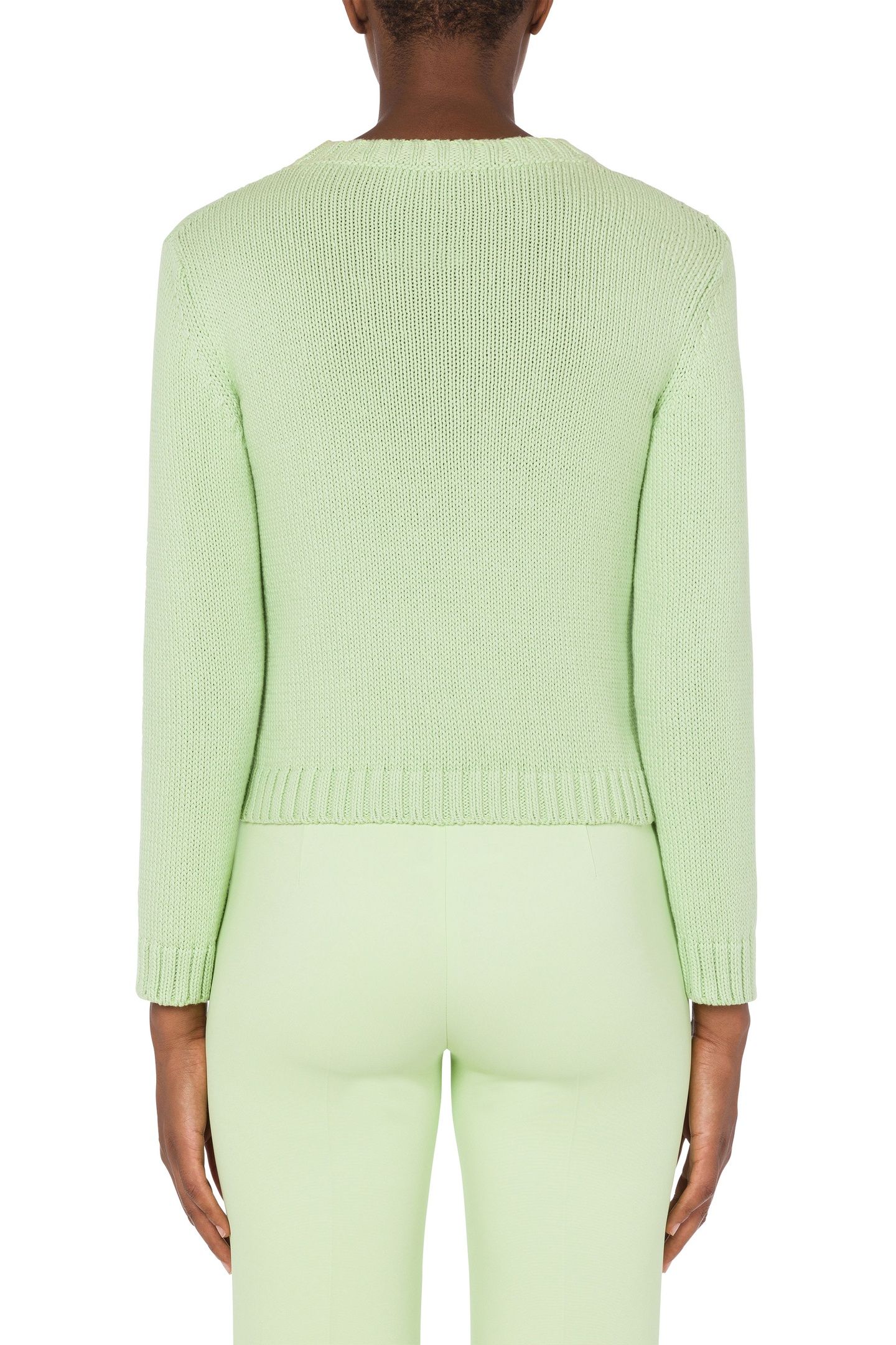 MOSCHINO TEDDY BEAR COTTON PULLOVER GREEN 2
