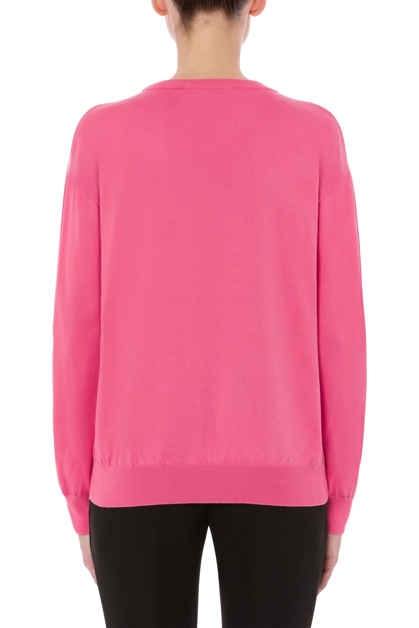 MOSCHINO TEDDY BEAR WOOL PULLOVER PINK 2