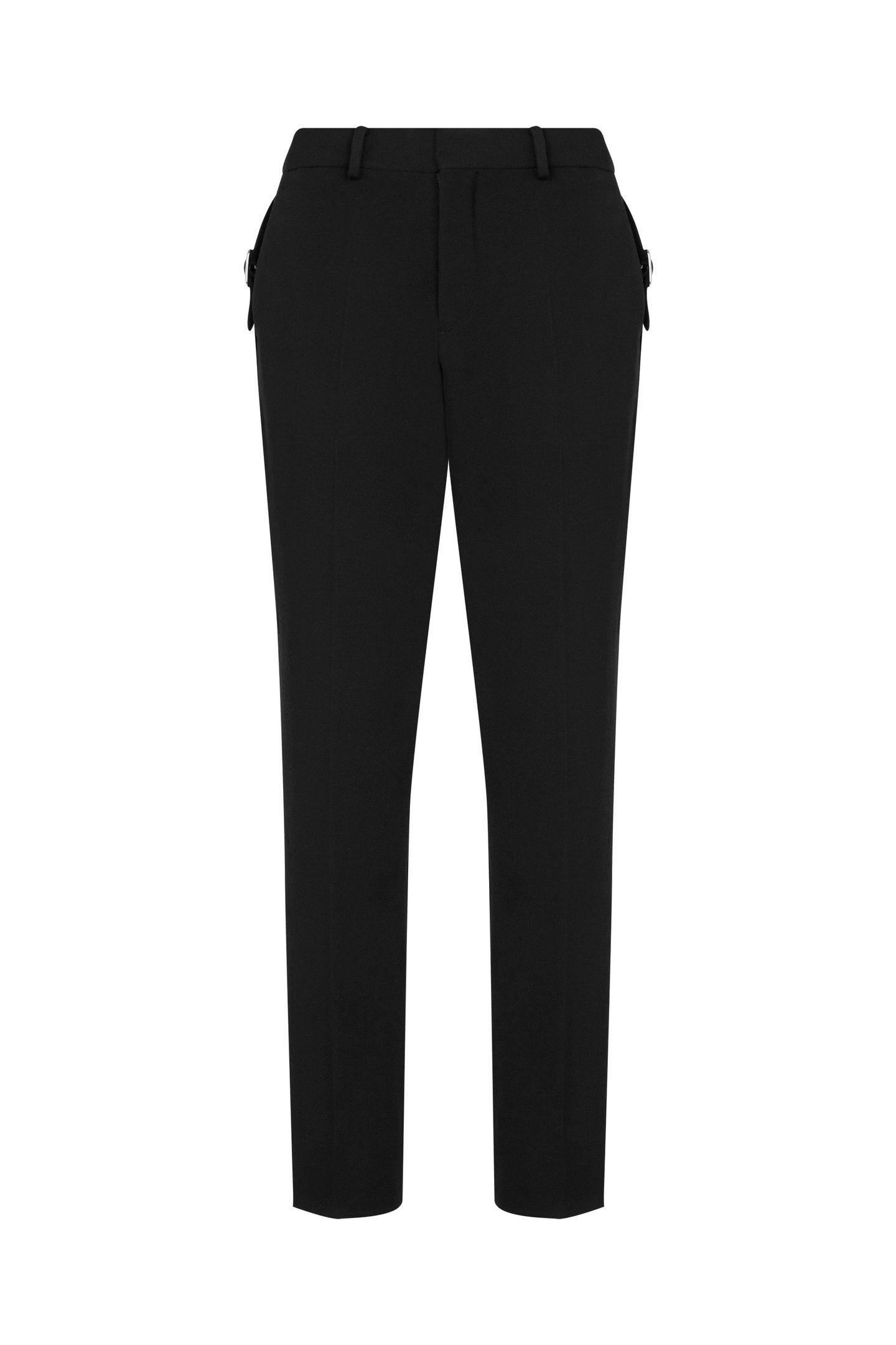 GRAIN DE POUDRE WOOL TROUSERS BLACK 3