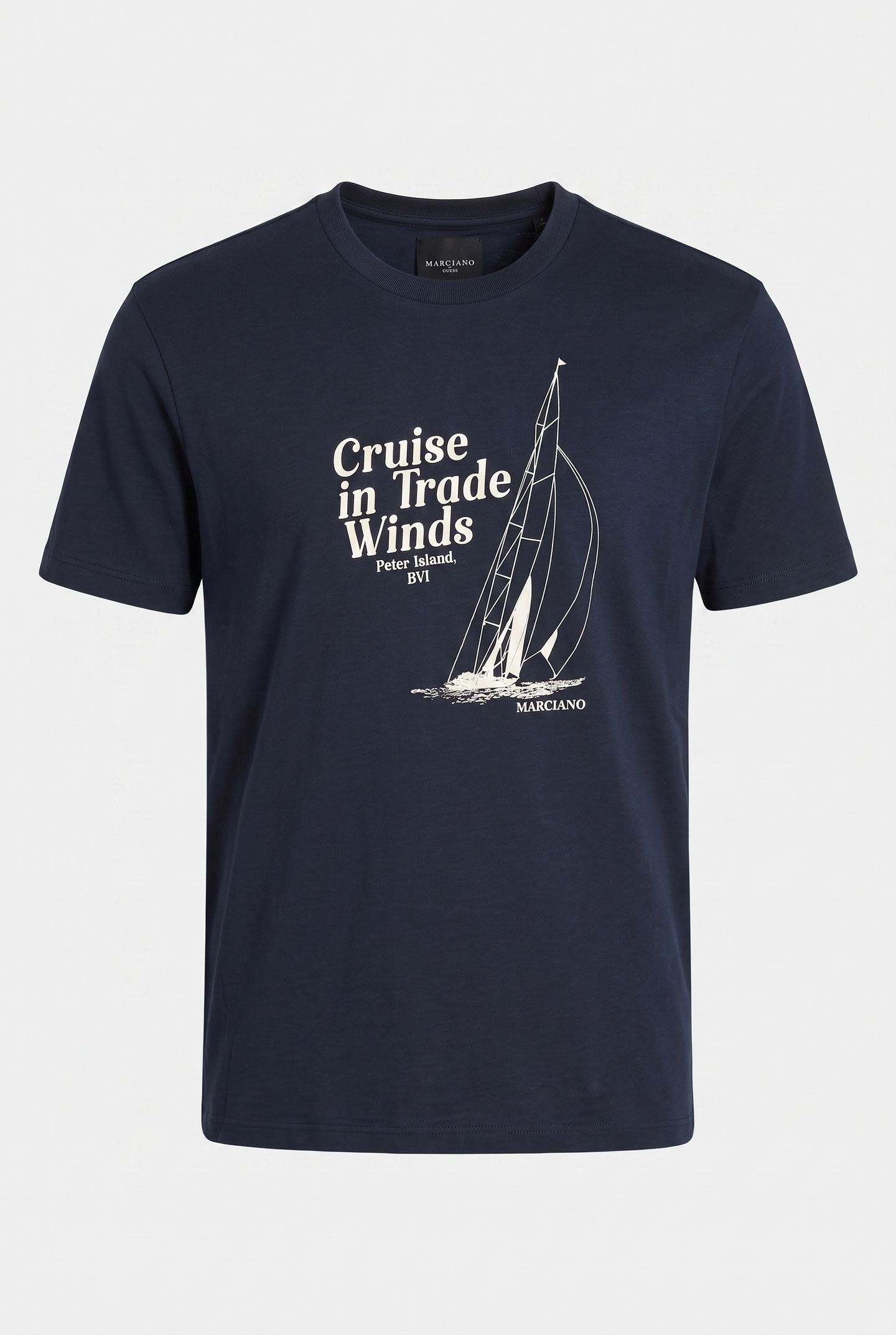 CN SS TEE WITH PRINT NAVY SEA 3