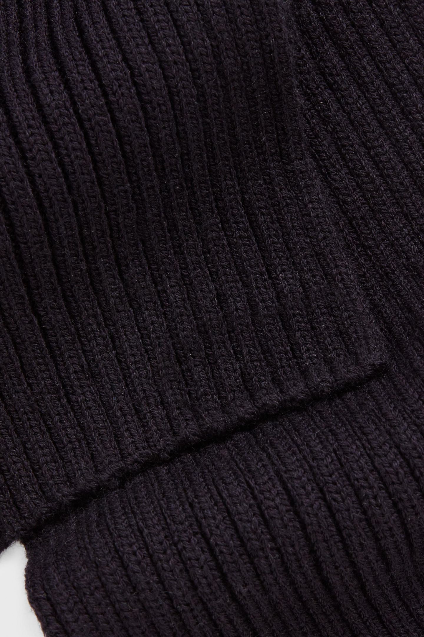 MERINO BLEND KNIT 2X2 RIB MIDNIGHT 3