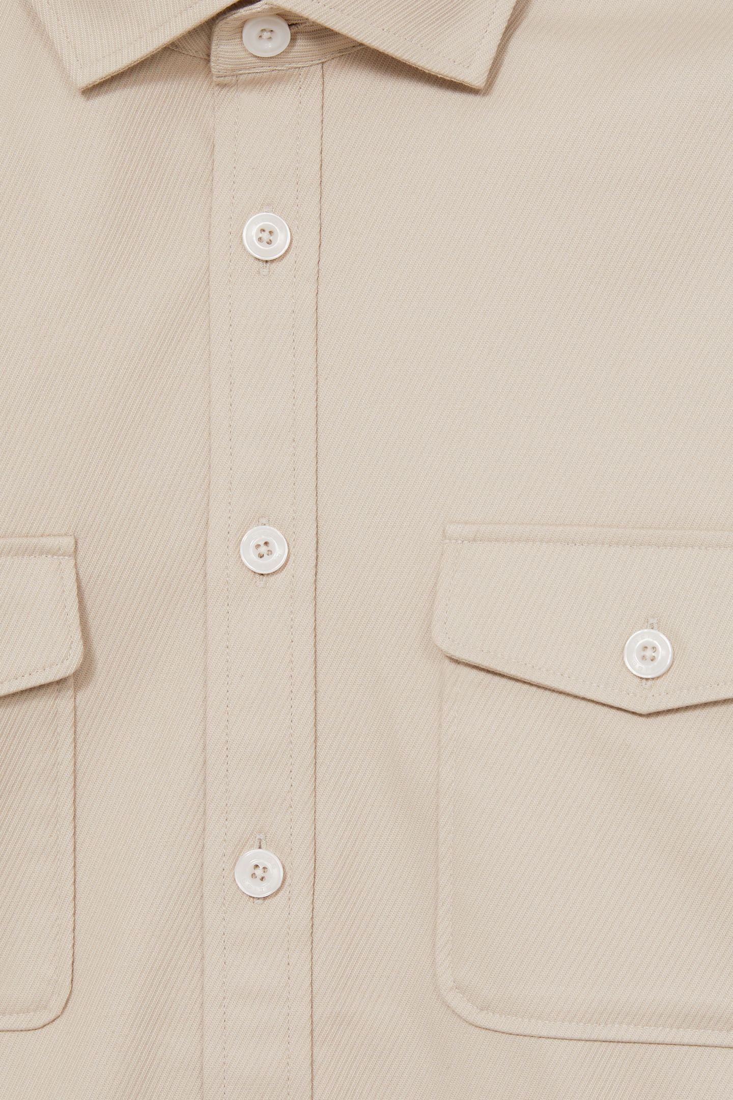 LS TWIN POCKET TEXTURED OVERSHIRT STONE 6