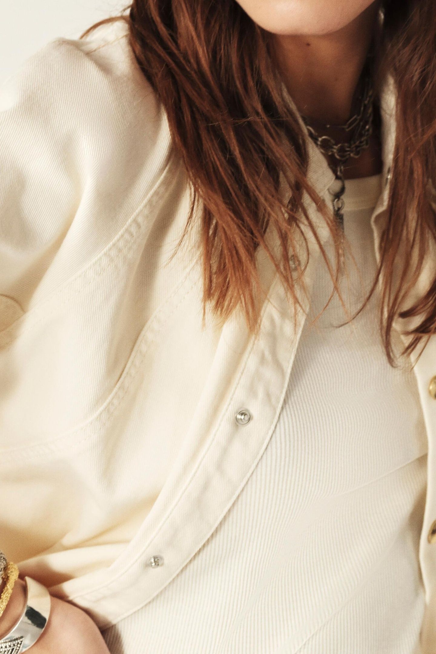 LONG SLEEVES SHIRT ECRU 5