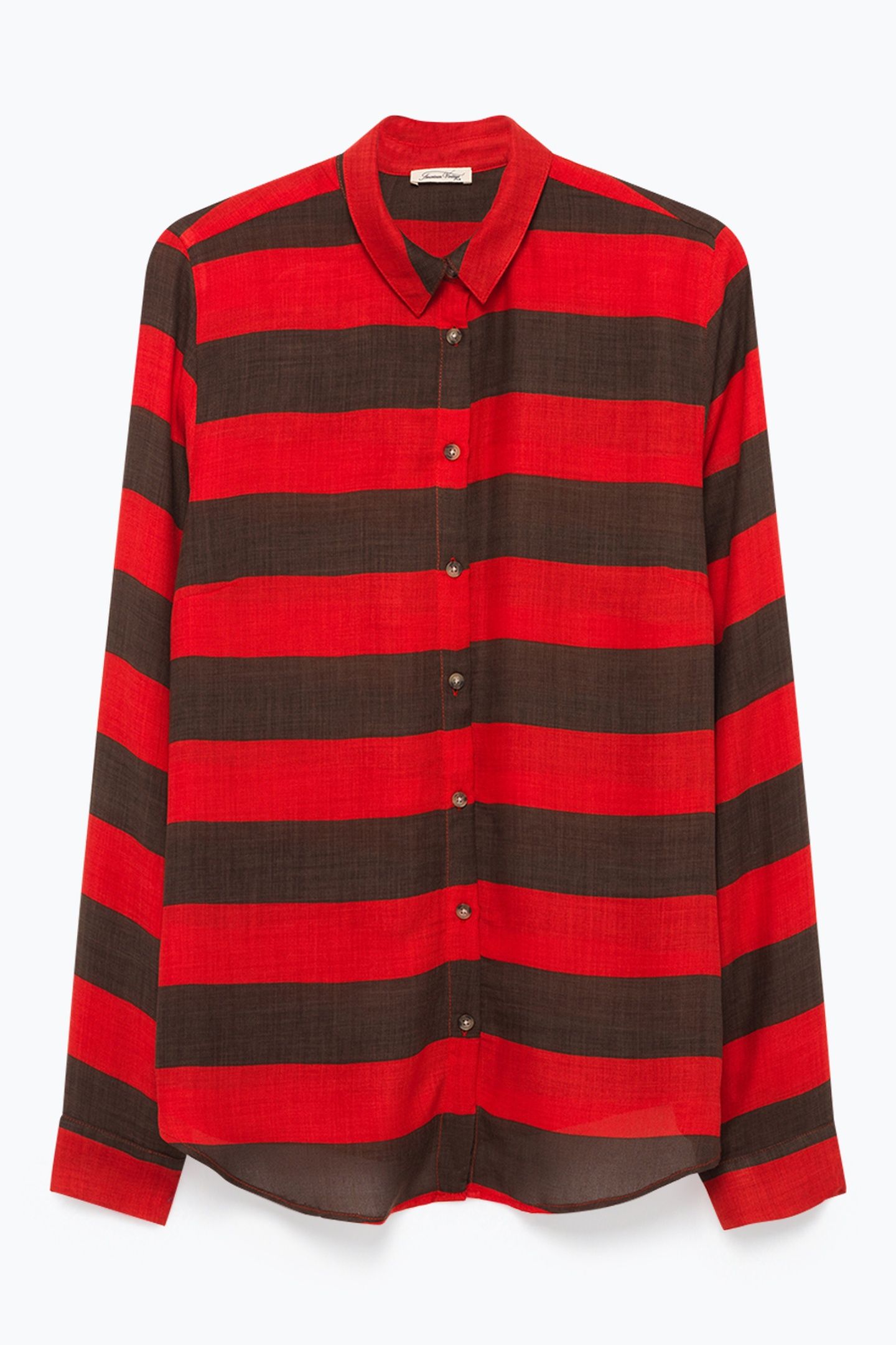 CATHEYS VALLEY SHIRT MARINIERE MARRON ROUGE 5