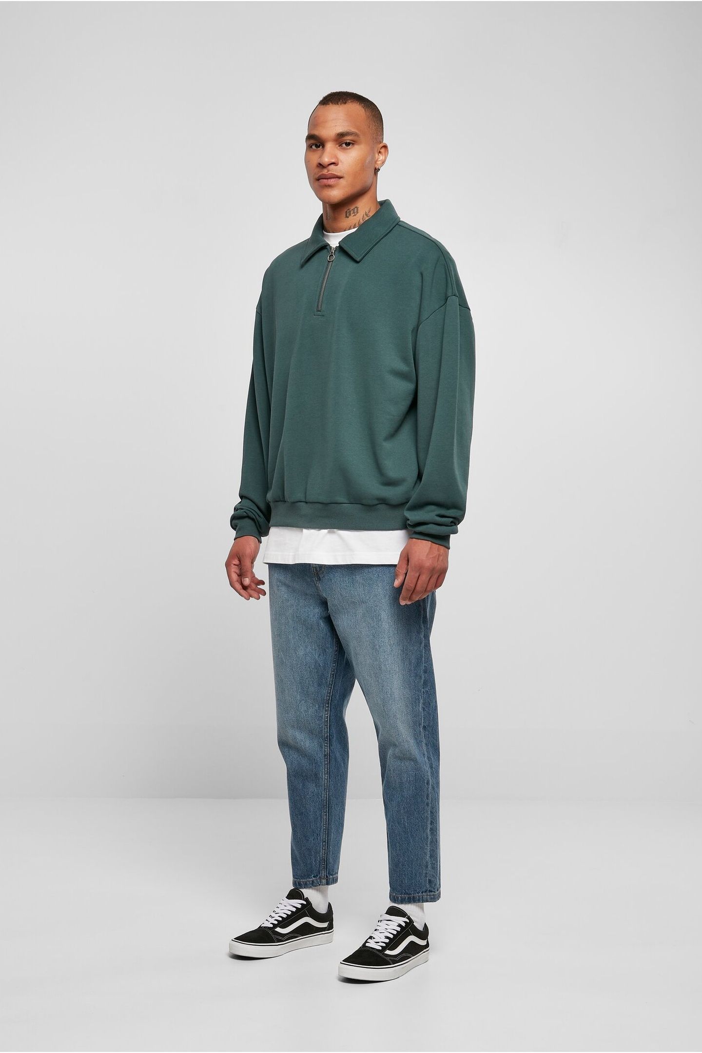 SHIRT COLLAR CREW BOTTLEGREEN 7