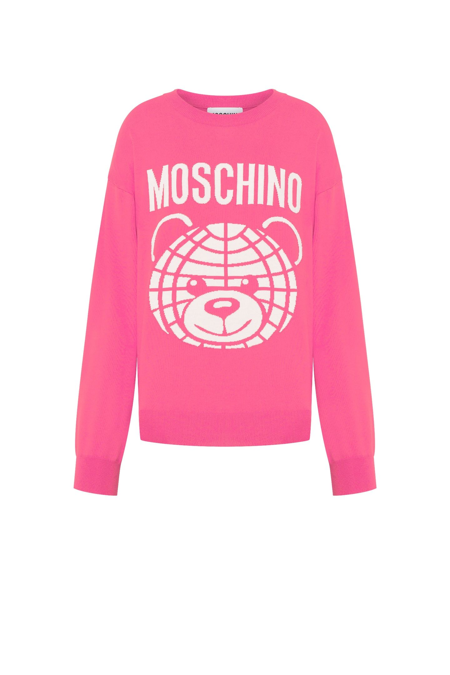 MOSCHINO TEDDY BEAR WOOL PULLOVER PINK 3