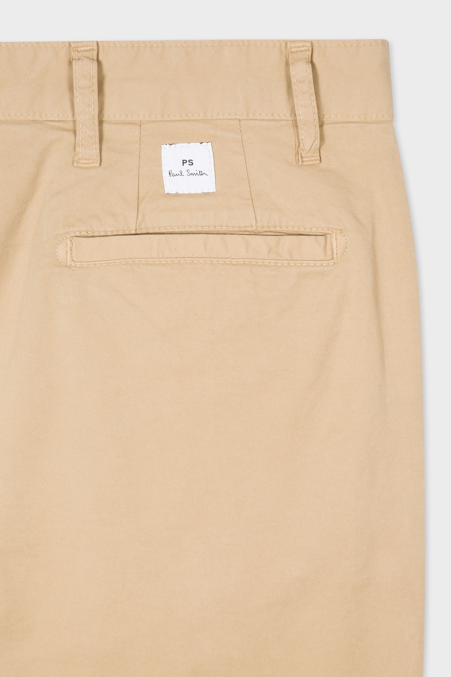 MENS SLIM FIT STITCHED CHINO LIGHT BEIGE 4