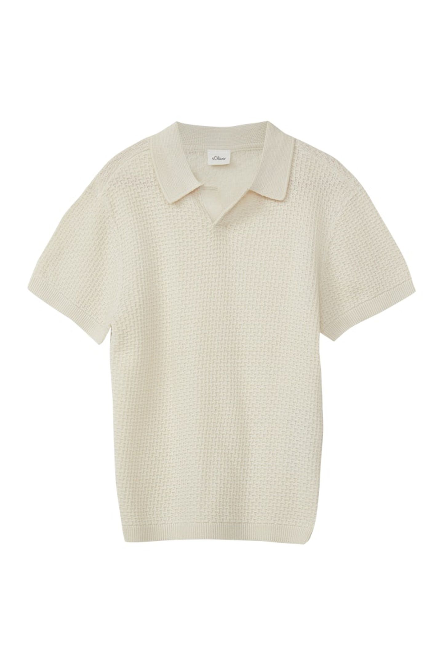 S.OLIVER PULLOVER SHORTSLEEVE GREY/BLACK 1