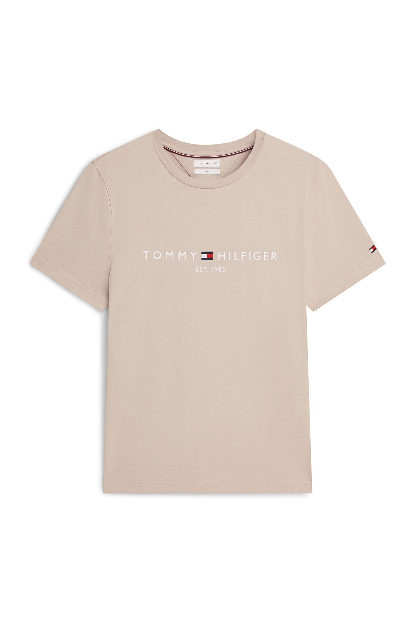 TOMMY LOGO TEE BATIQUE KHAKI 4