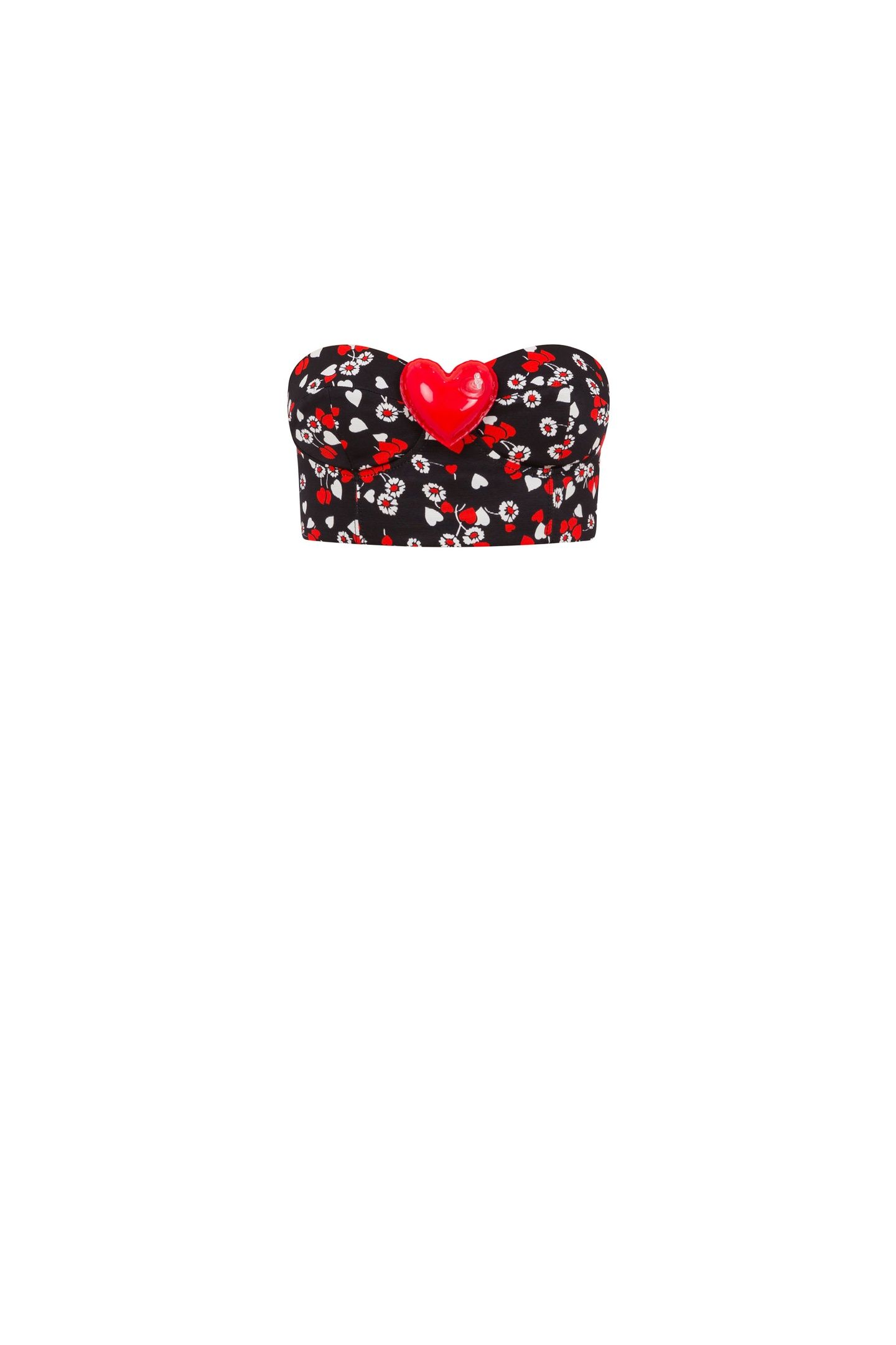 CROP TOP IN OTTOMAN ALLOVER HEARTS BLACK 3