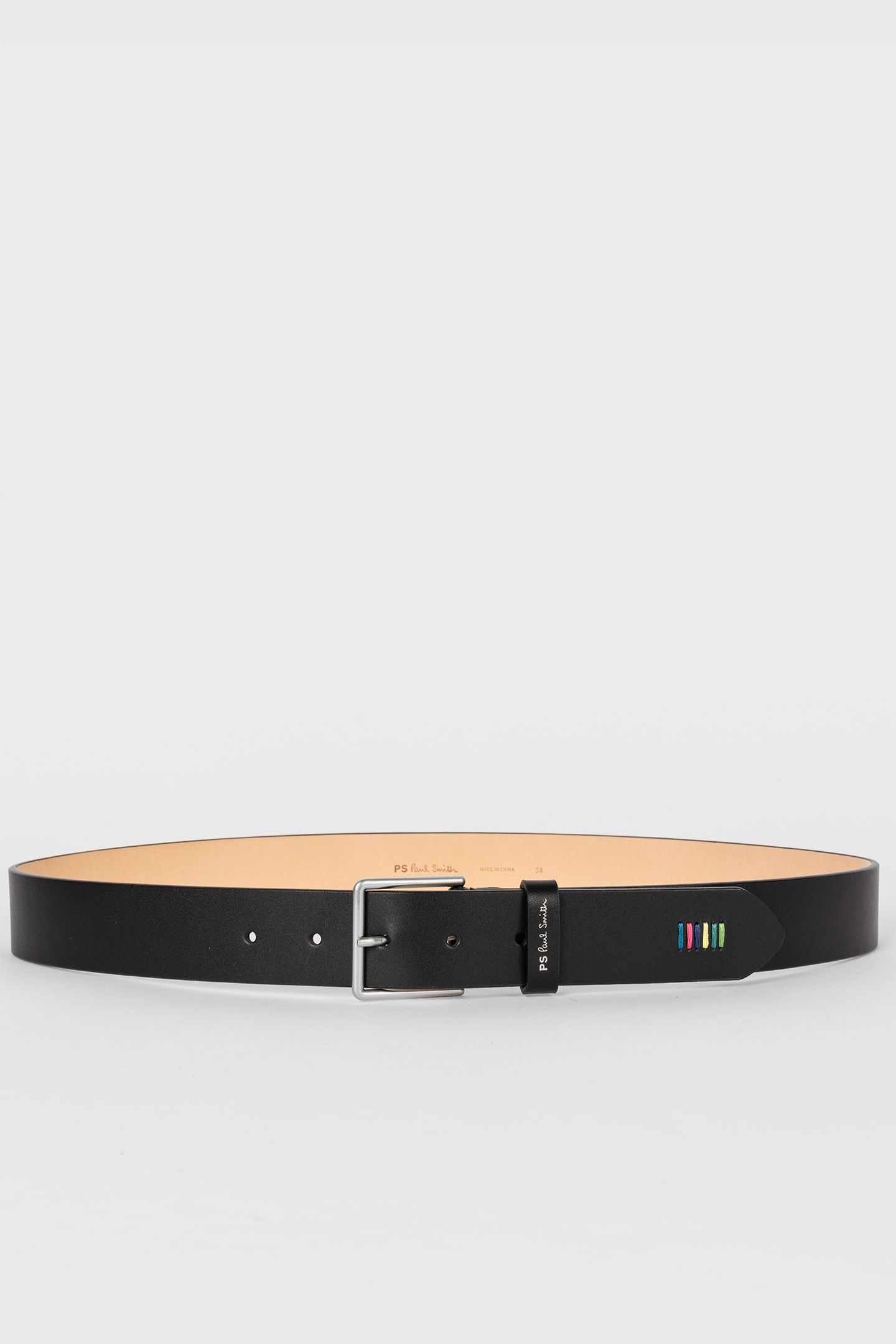 MEN BELT PS STITCH BLACK 2