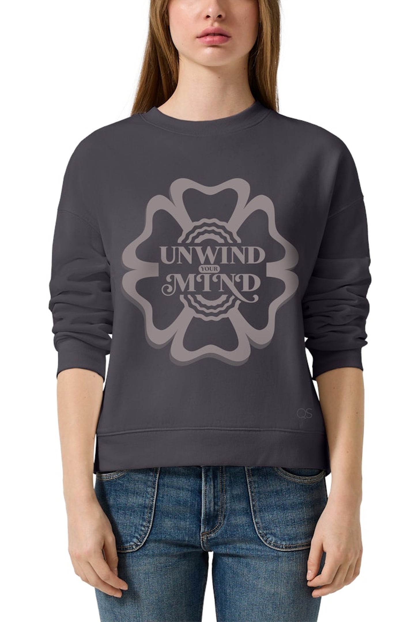 S.OLIVER-QS SWEATSHIRTS GREY/BLACK 1
