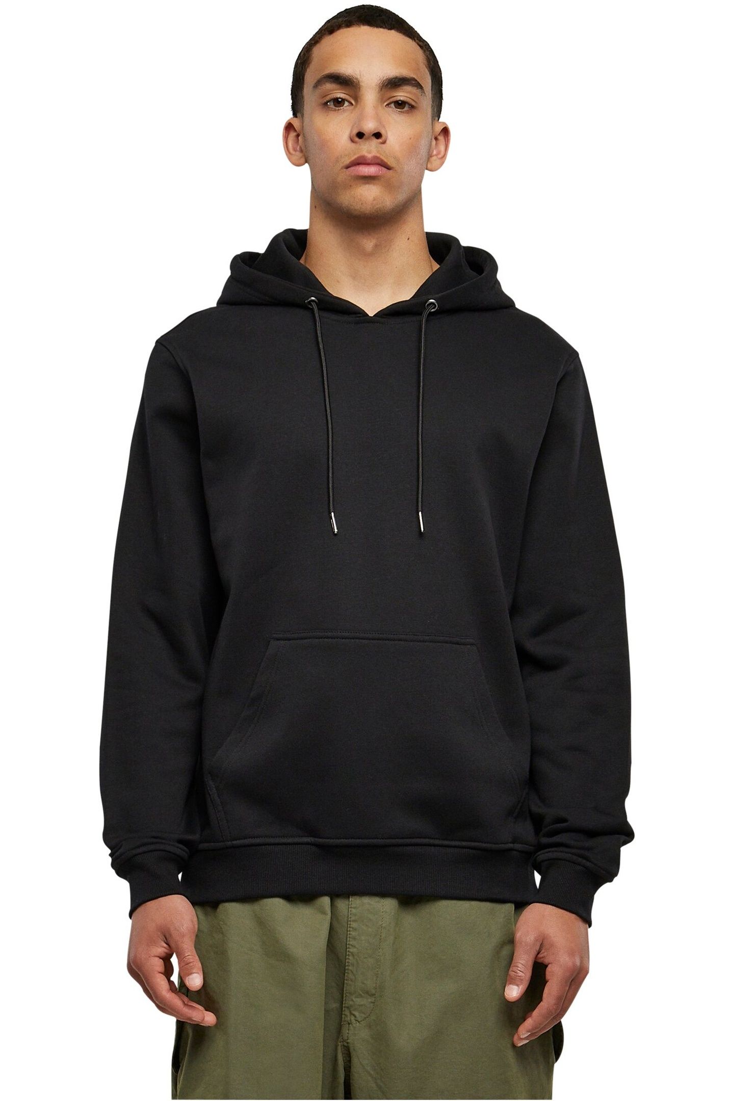 BASIC TERRY HOODY BLACK 1