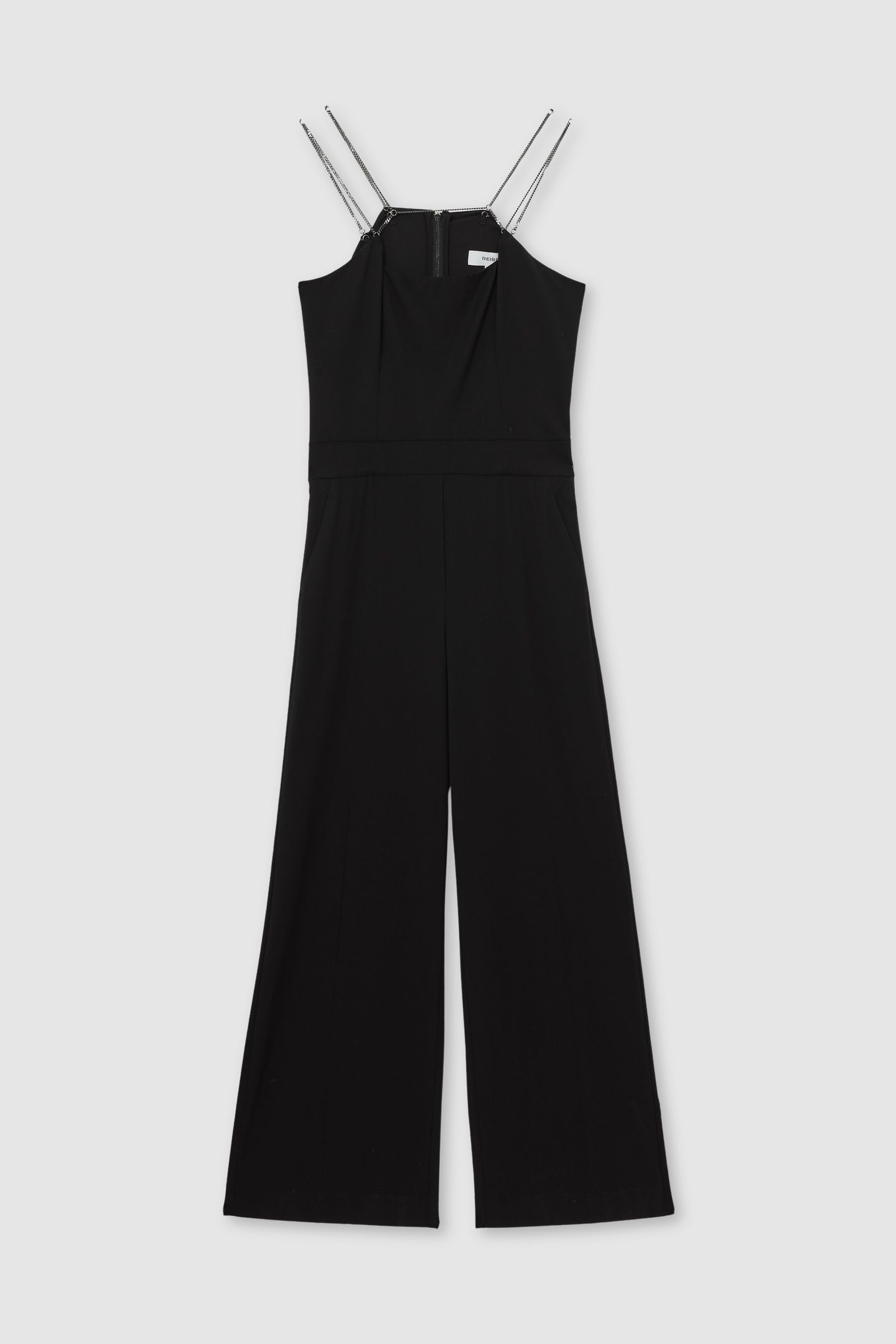 CHAIN DETAIL JUMPSUIT BLACK 4