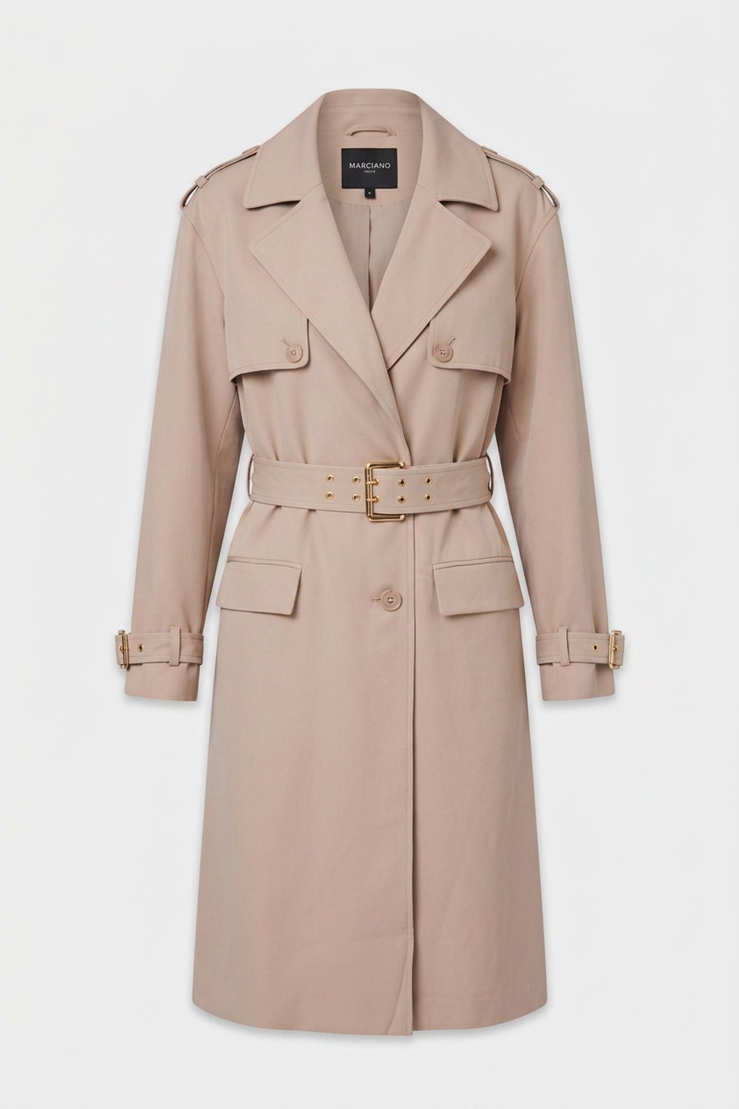 NINA LONG TRENCH COA VELVET TAUPE 3
