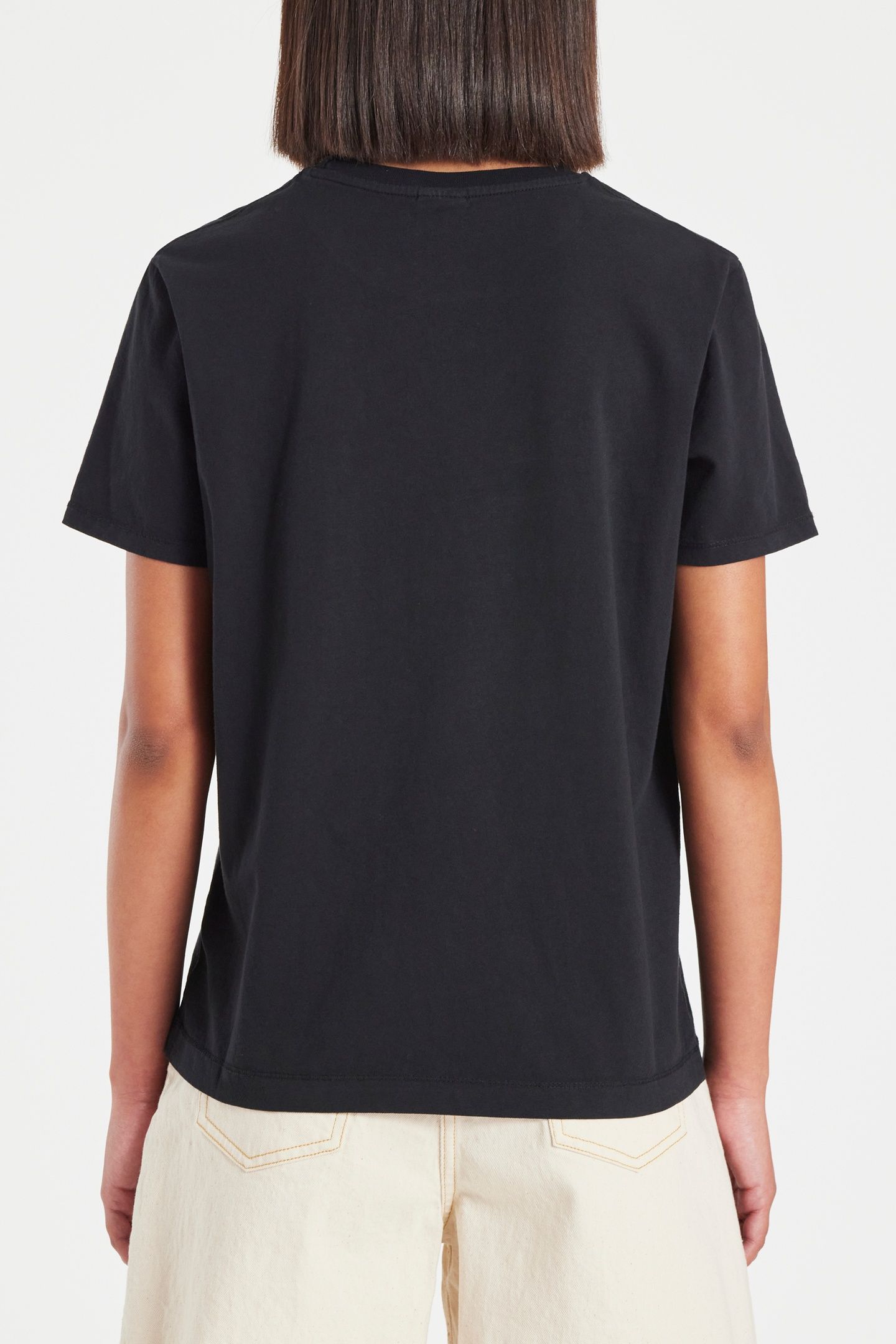WOMENS SS TSHIRT PS HAPPY BLACK 2
