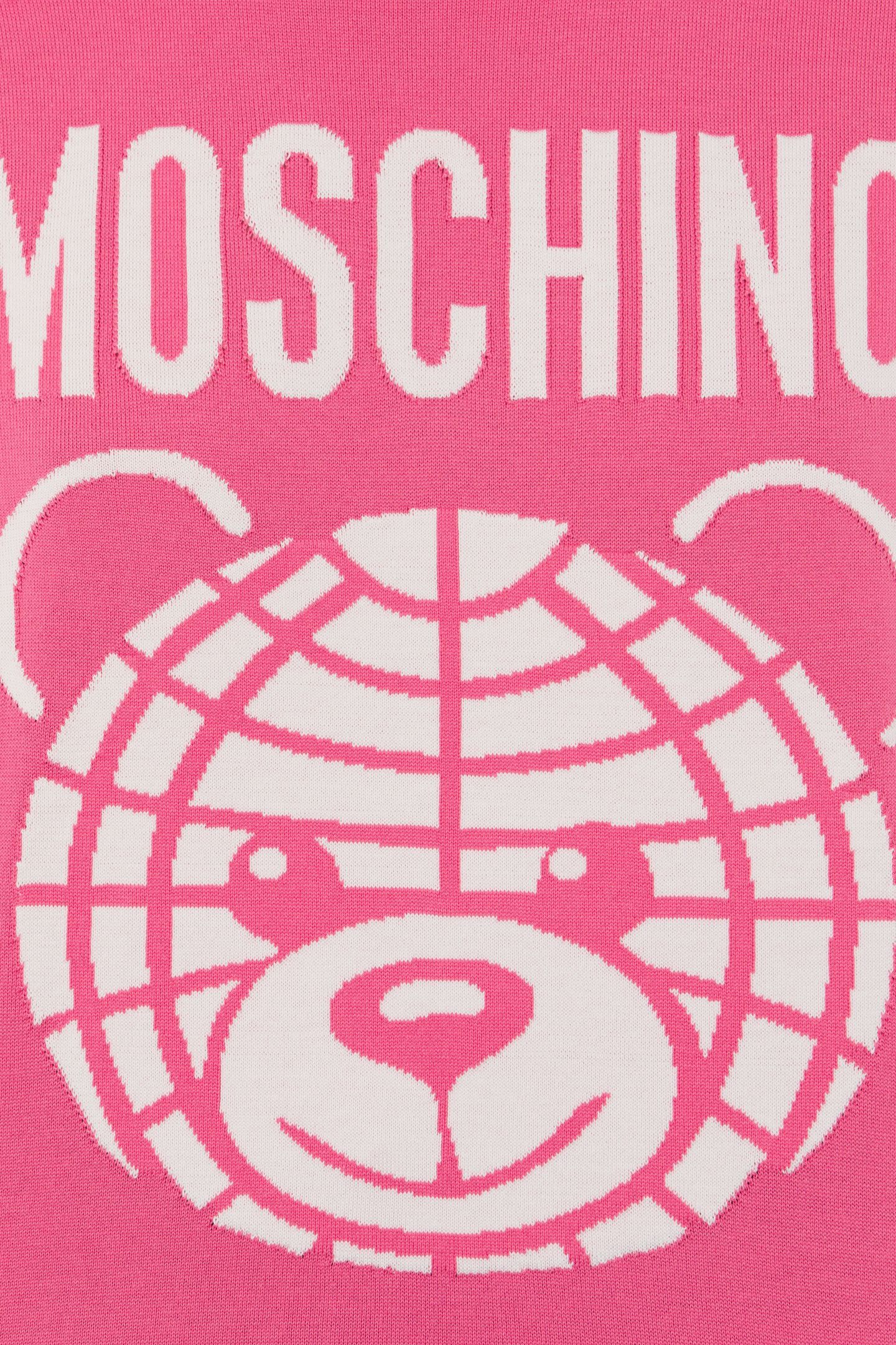 MOSCHINO TEDDY BEAR WOOL PULLOVER PINK 4
