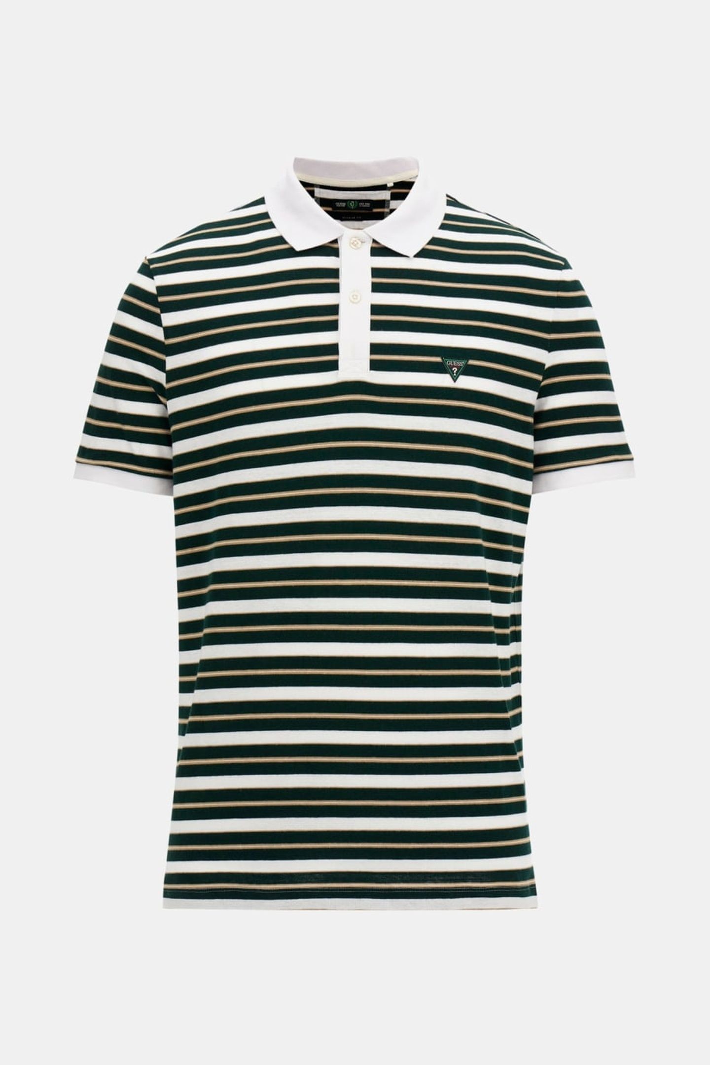 YARN DYE STRIPED SS WHITE / ALPINE STRIP 4