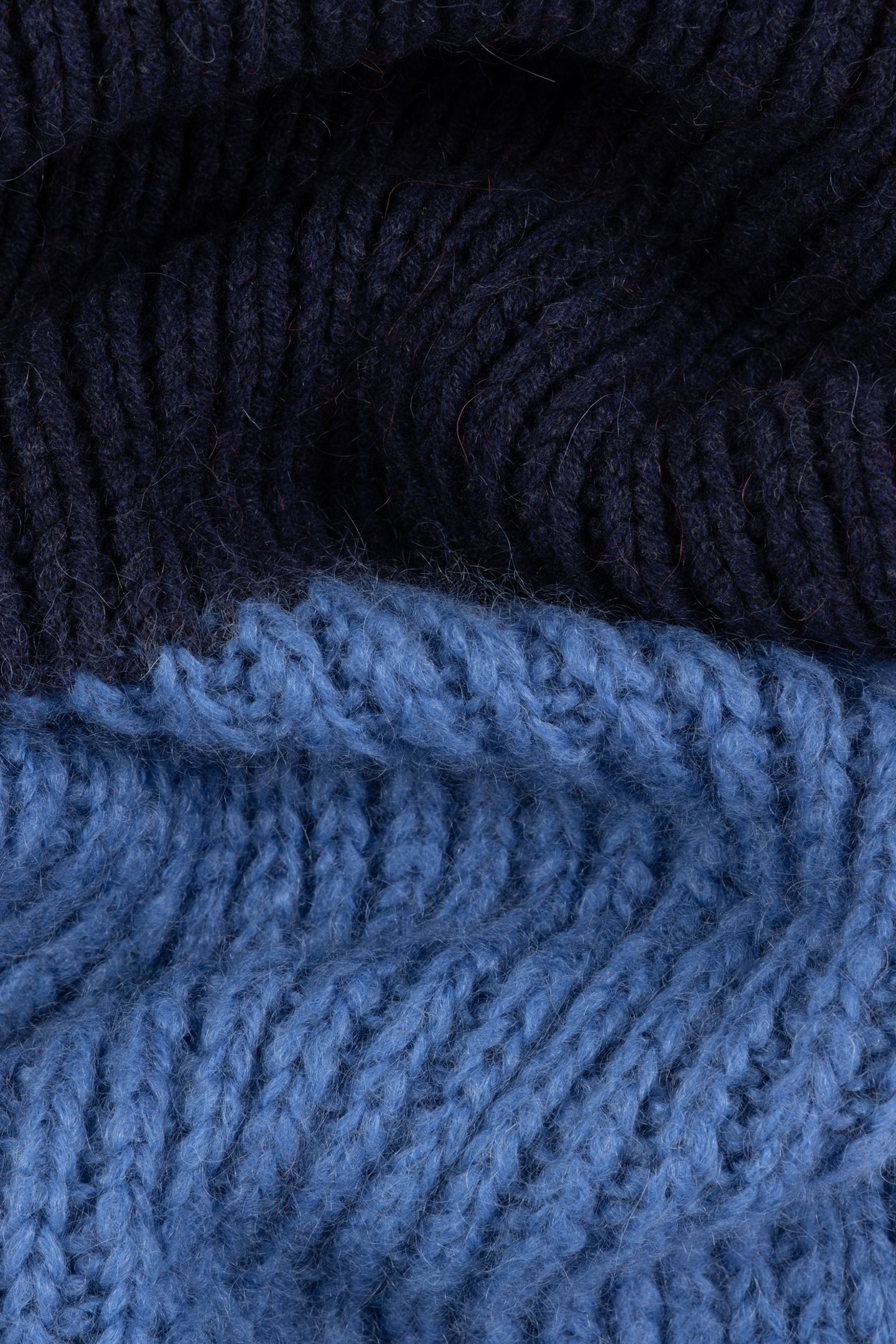 MEN SCARF MOHAIR NAVY 8