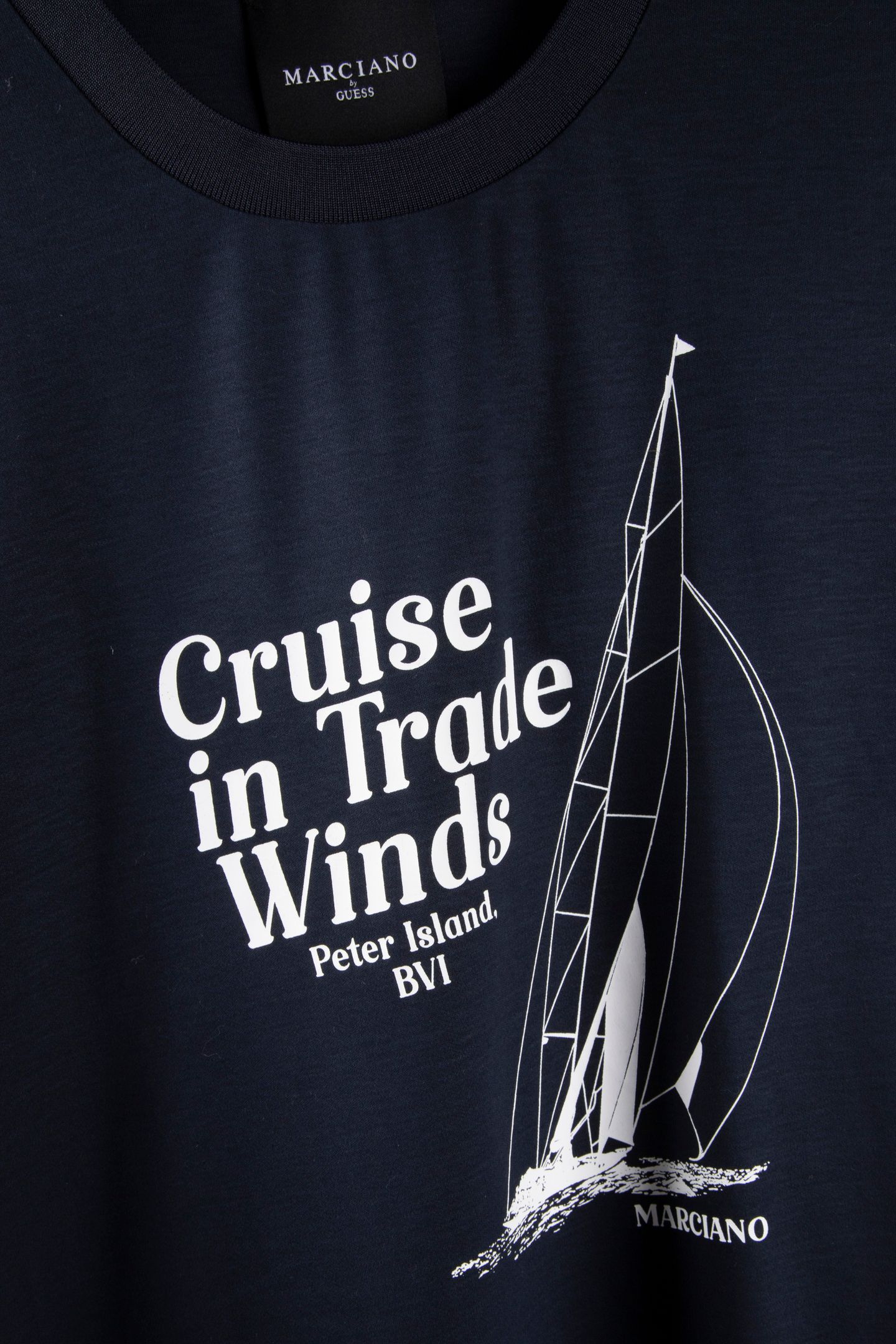CN SS TEE WITH PRINT NAVY SEA 4