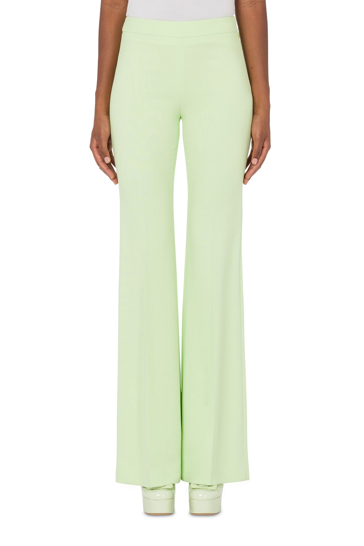 60'S CADY FLARED TROUSERS GREEN 1