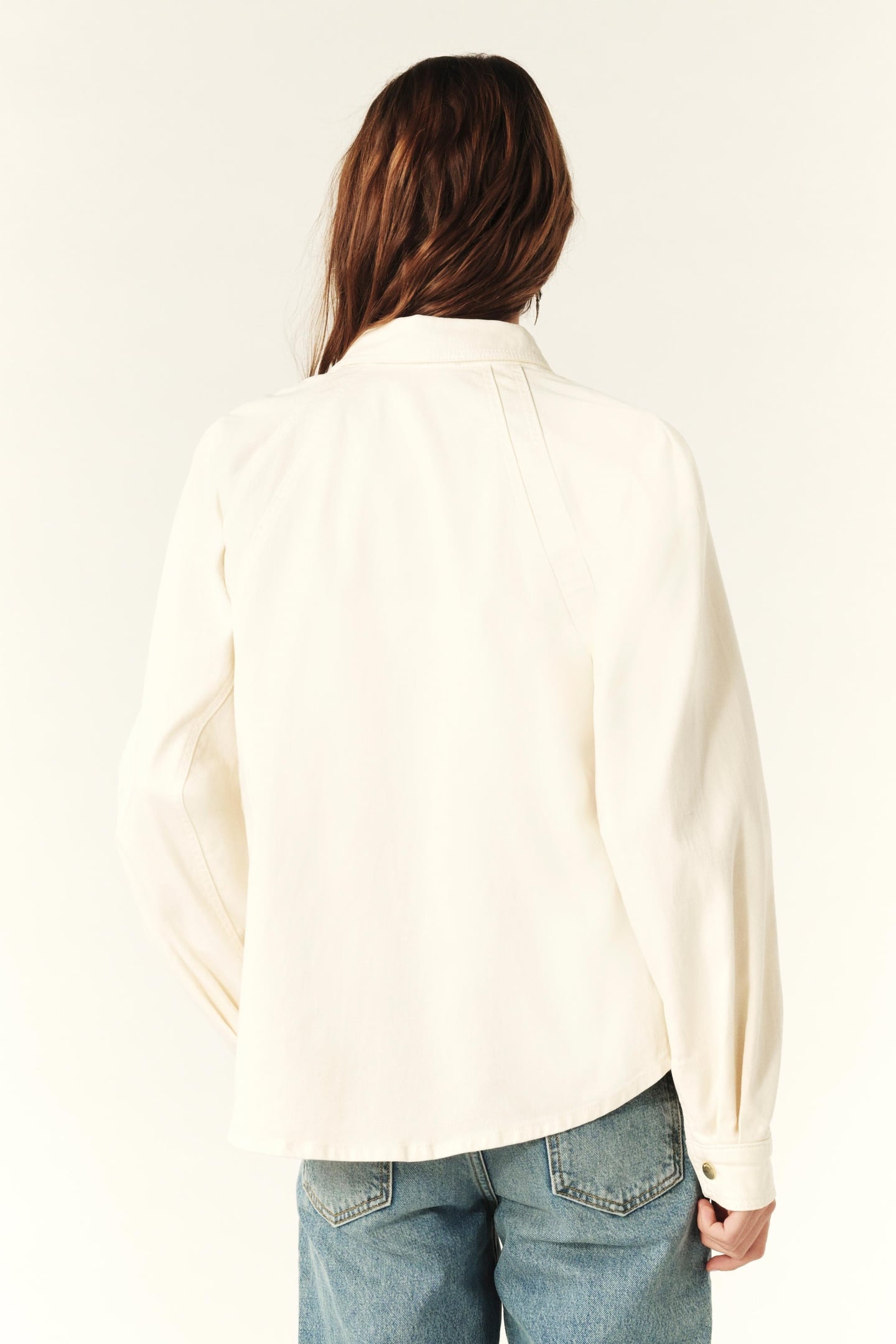 LONG SLEEVES SHIRT ECRU 2