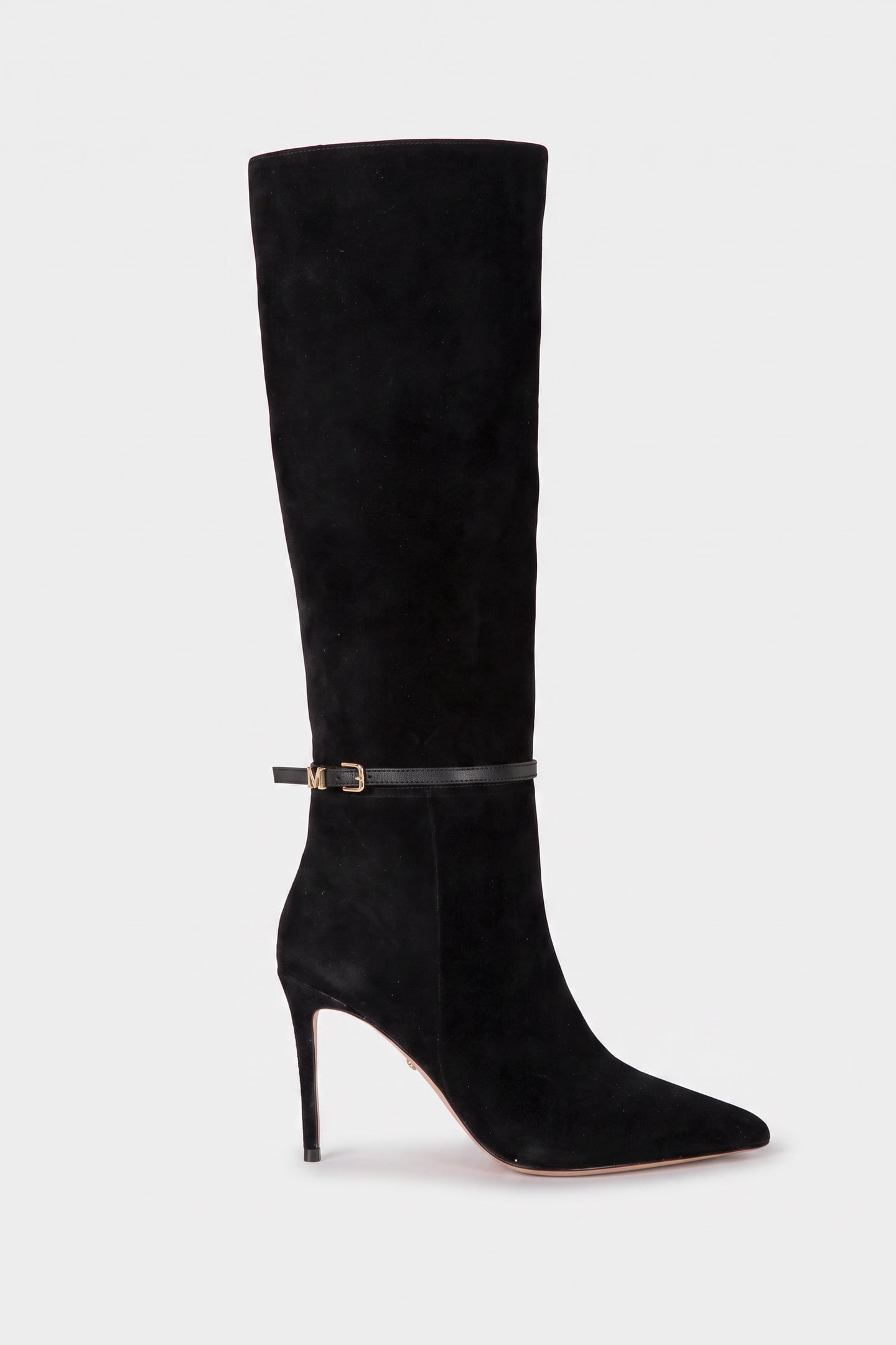 TUBULAR SHAFT BOOT BLACK SUEDE 1