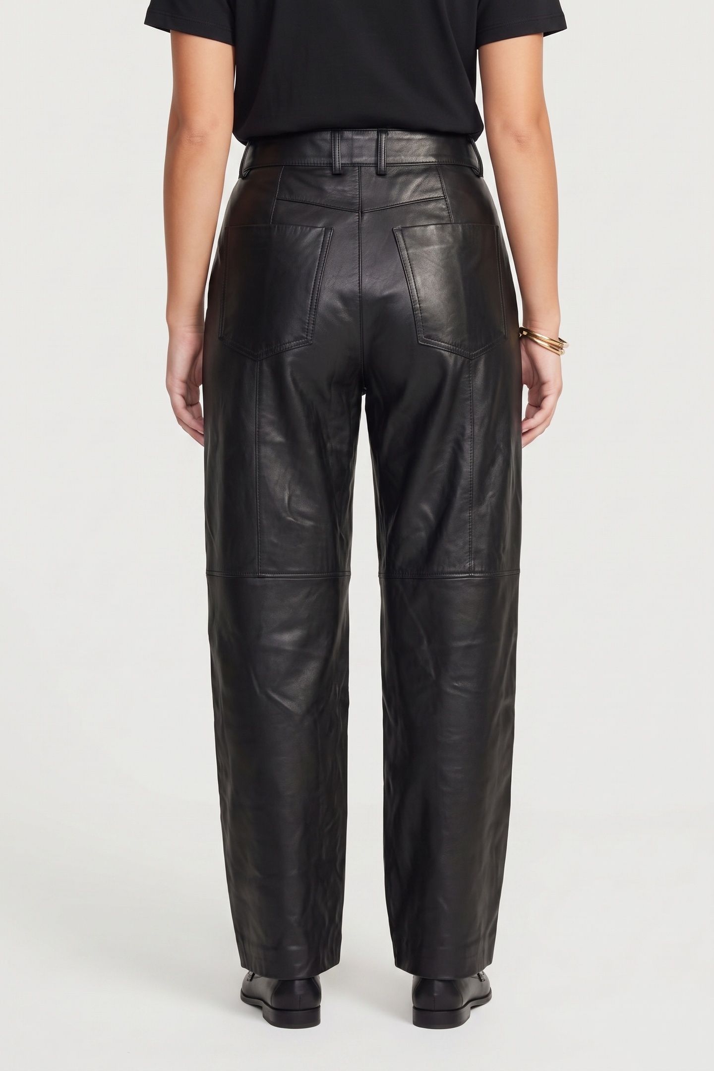 X ALEXA LEATHER TROUSERS BLACK 2