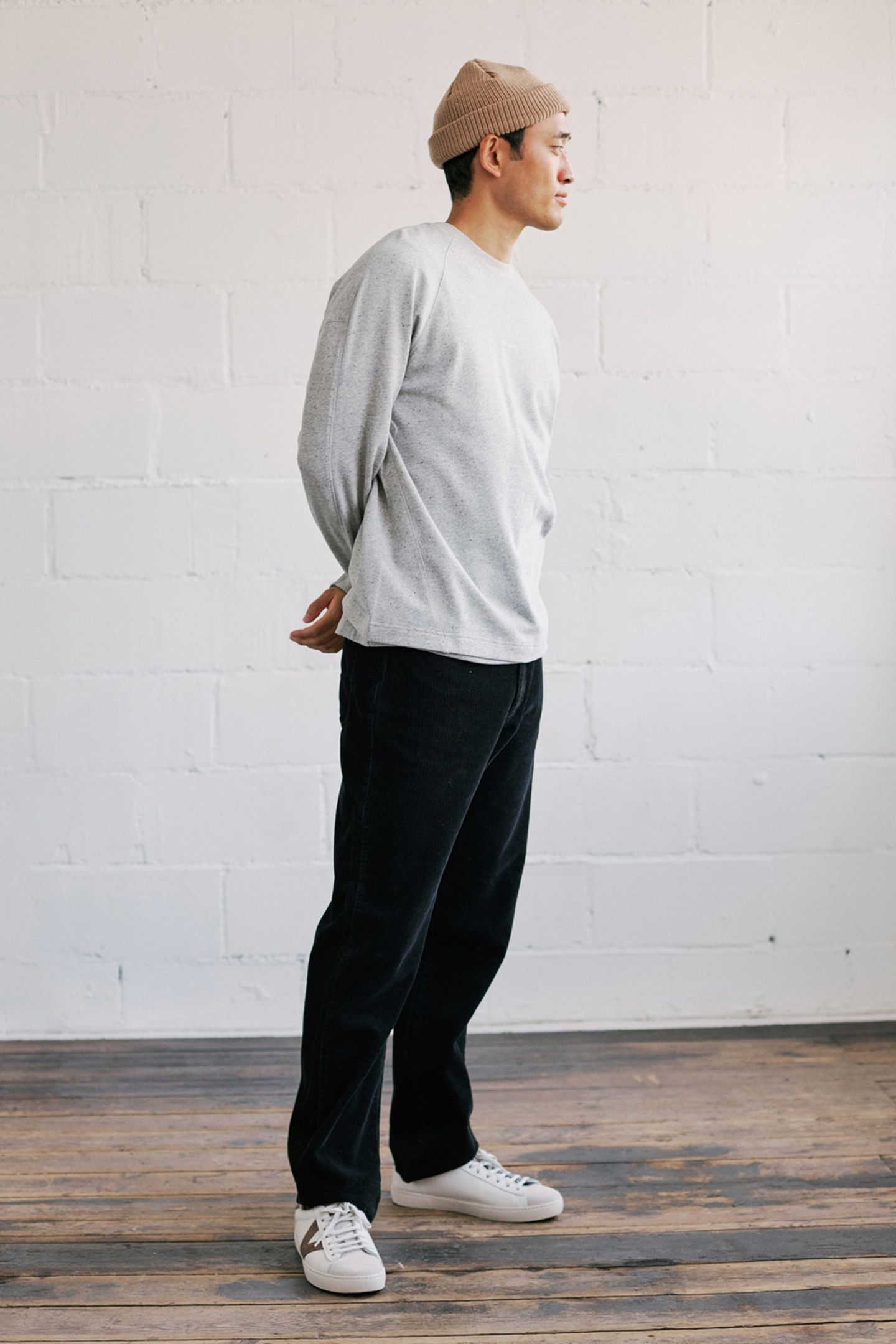 AGATTU SWEATSHIRT GREY MELANGE BLACK NEPS 2