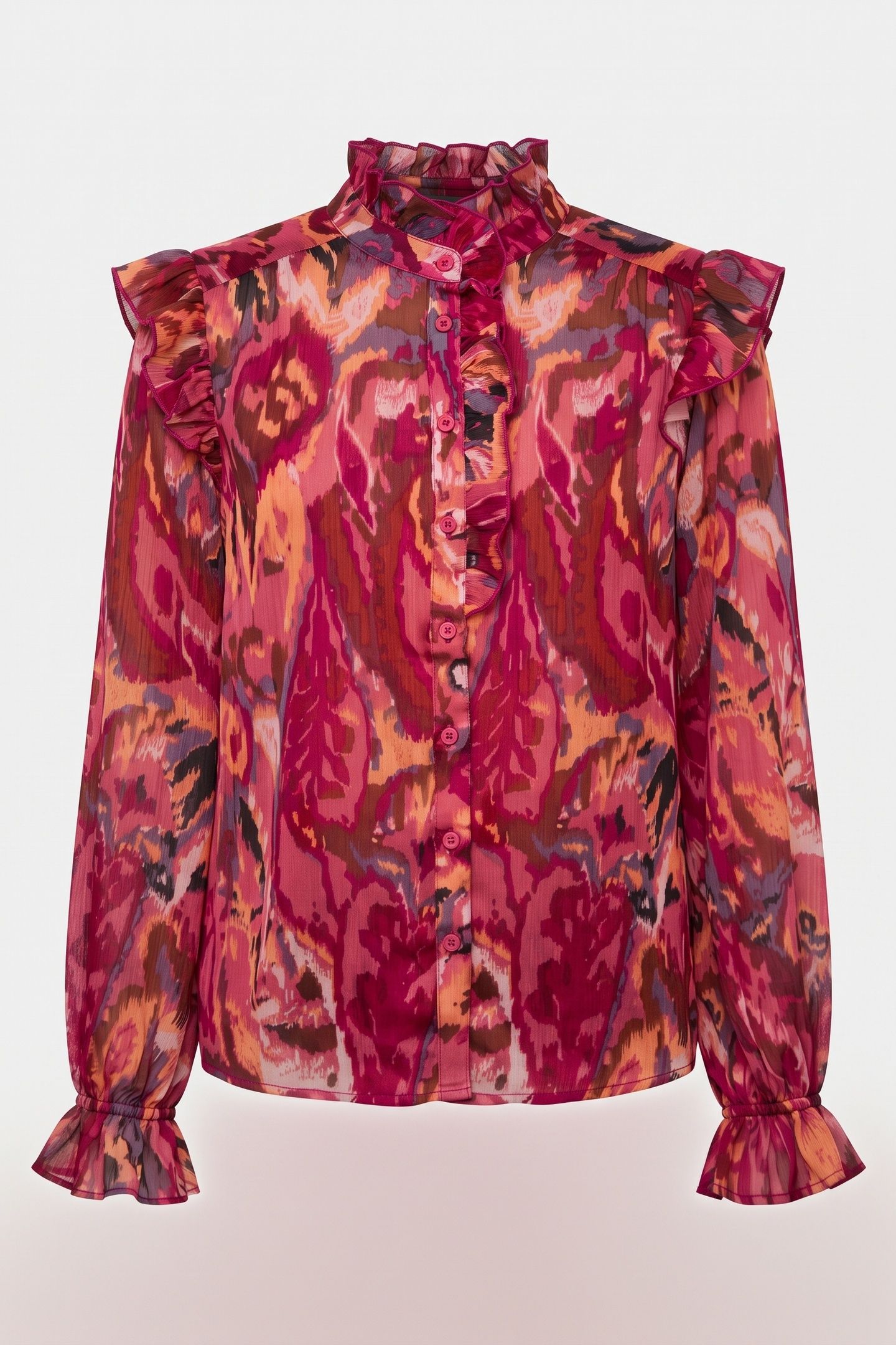 MILA BLOUSE FUCHSIA 3