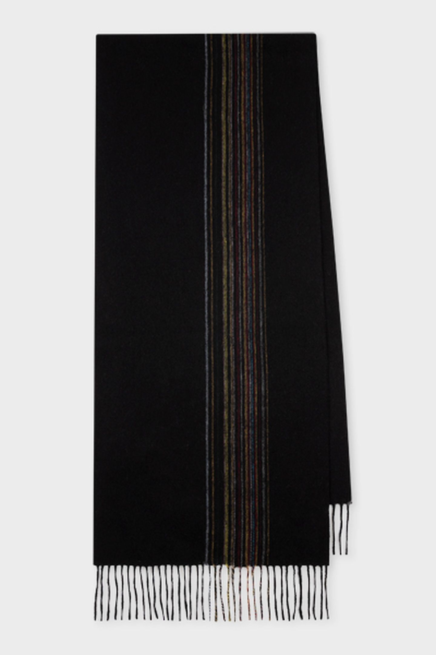 MEN SCARF OFFSET SIGNATR BLACK 2