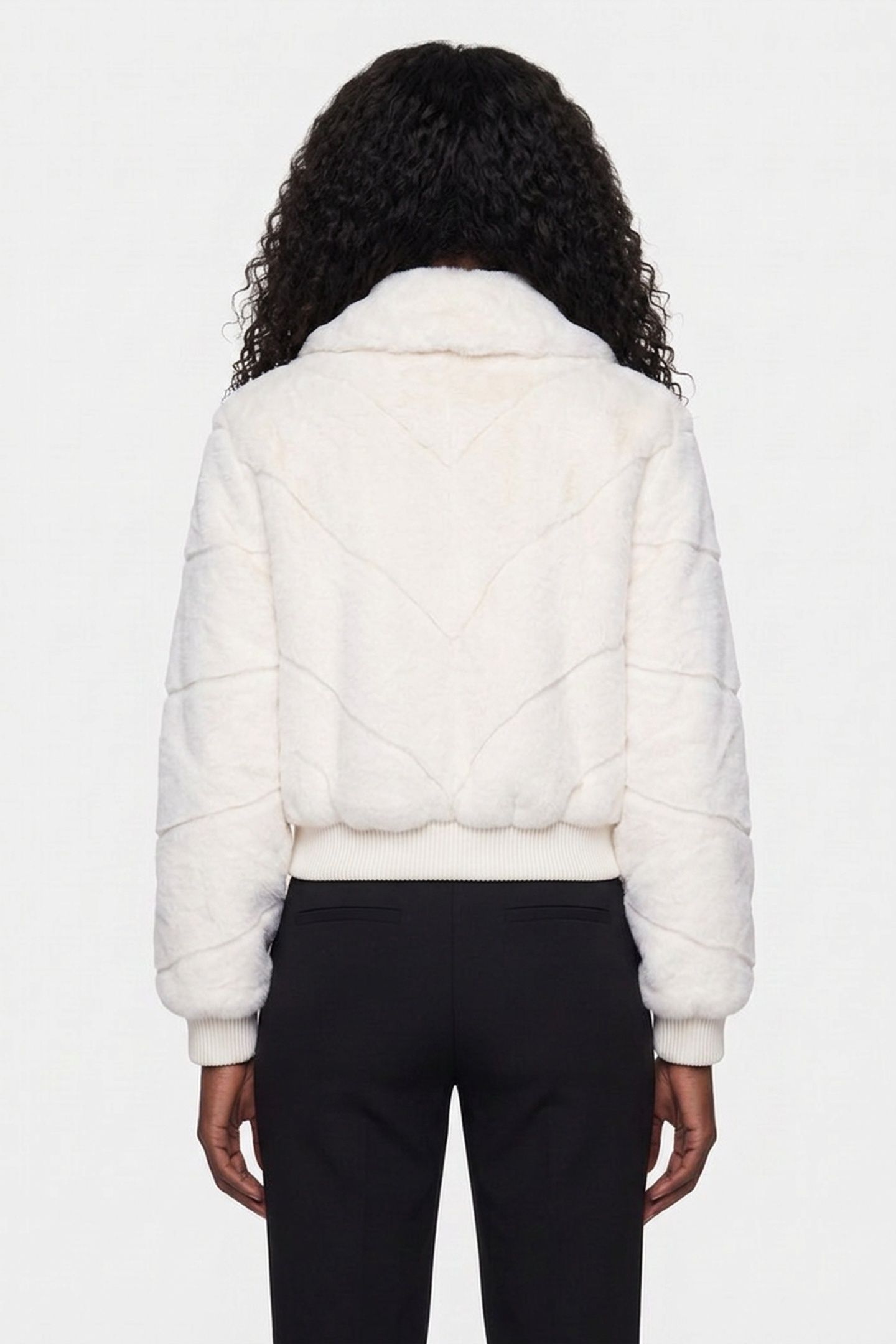 MAYA FAUX FUR JACKET MACADAMIA MULTI 2