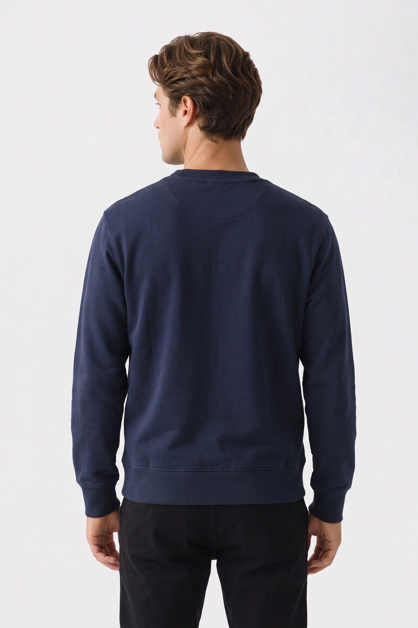 NORTHWOOD LINEAR LOGO BB CREW SWEATSHIRT DARK SAPPHIRE 2