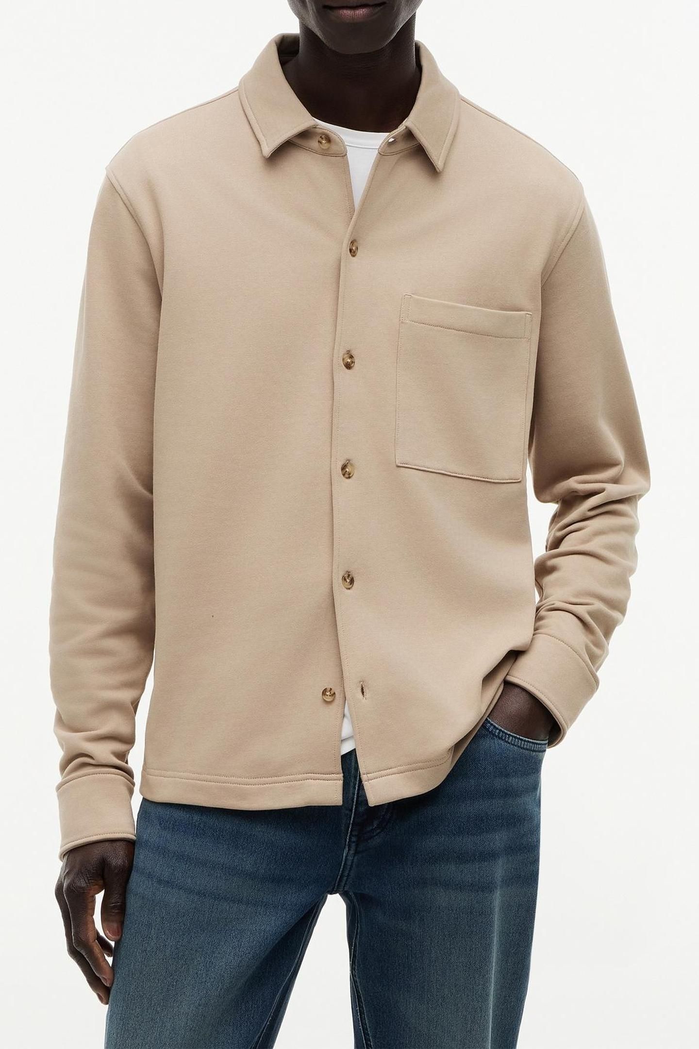 BUTTON-UP CHEST-POCKET JACKET BATIQUE KHAKI 1