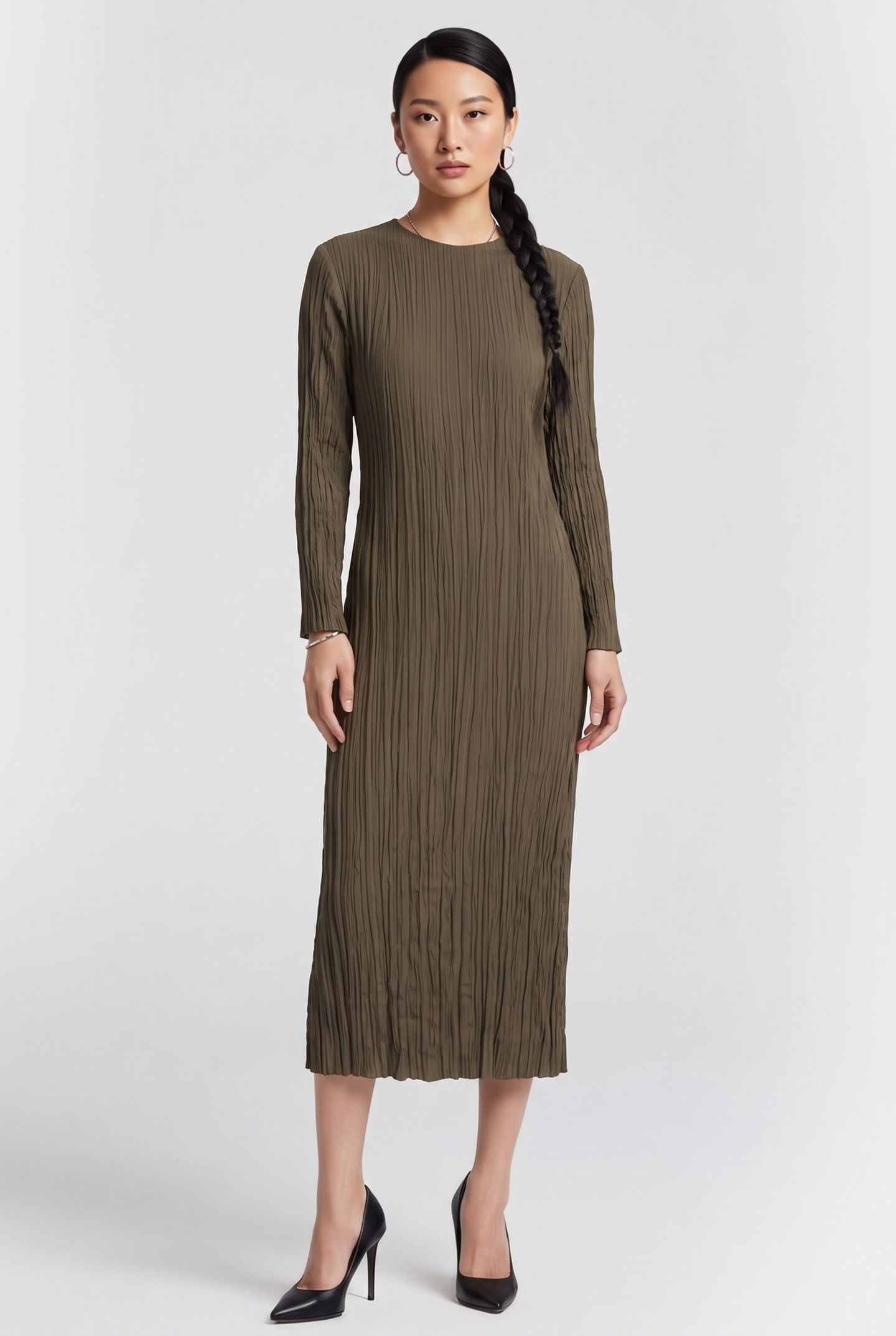 ST MALOU DRESS KHAKI 1