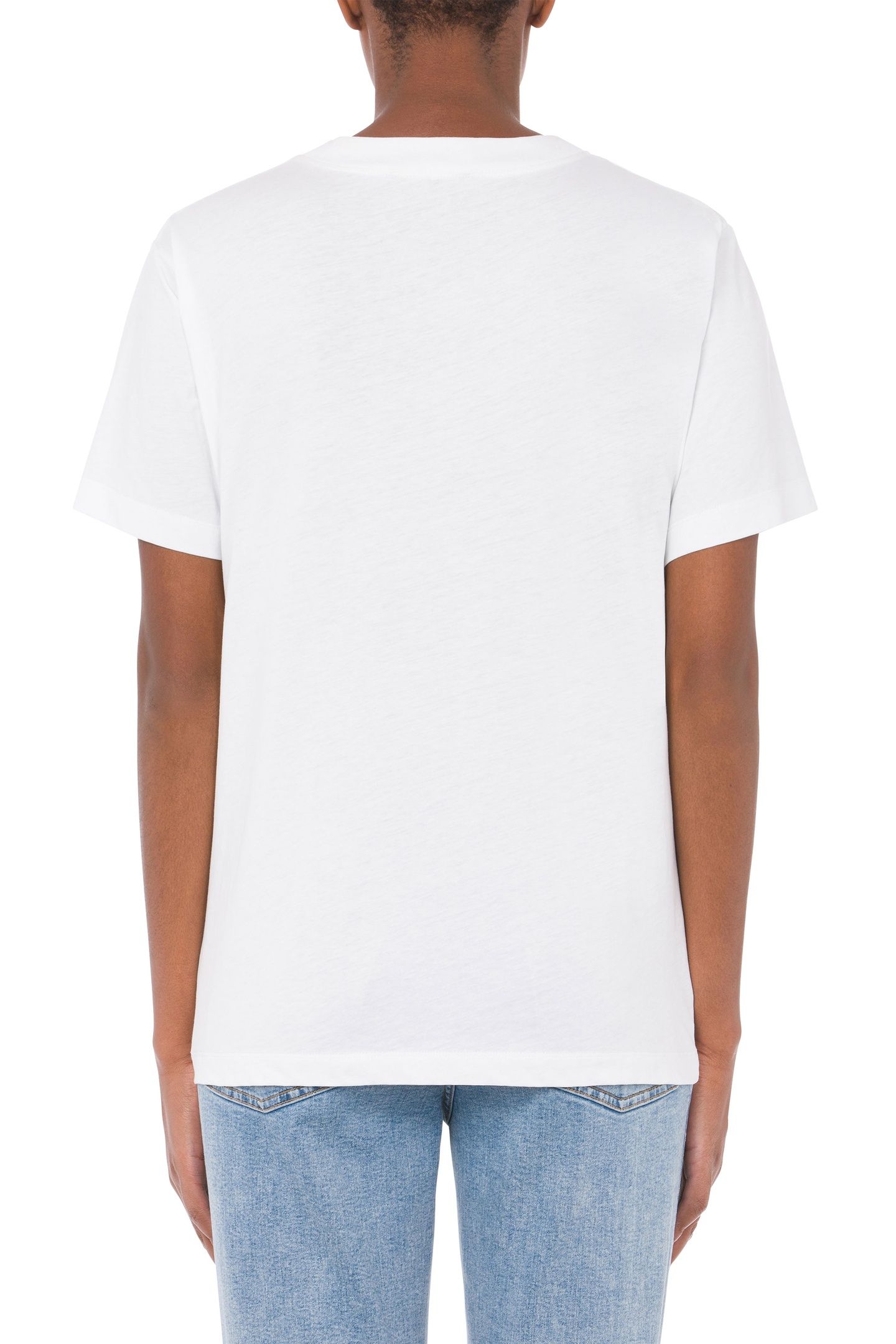 T-SHIRT IN JERSEY DENIM PRINT BLUE 2