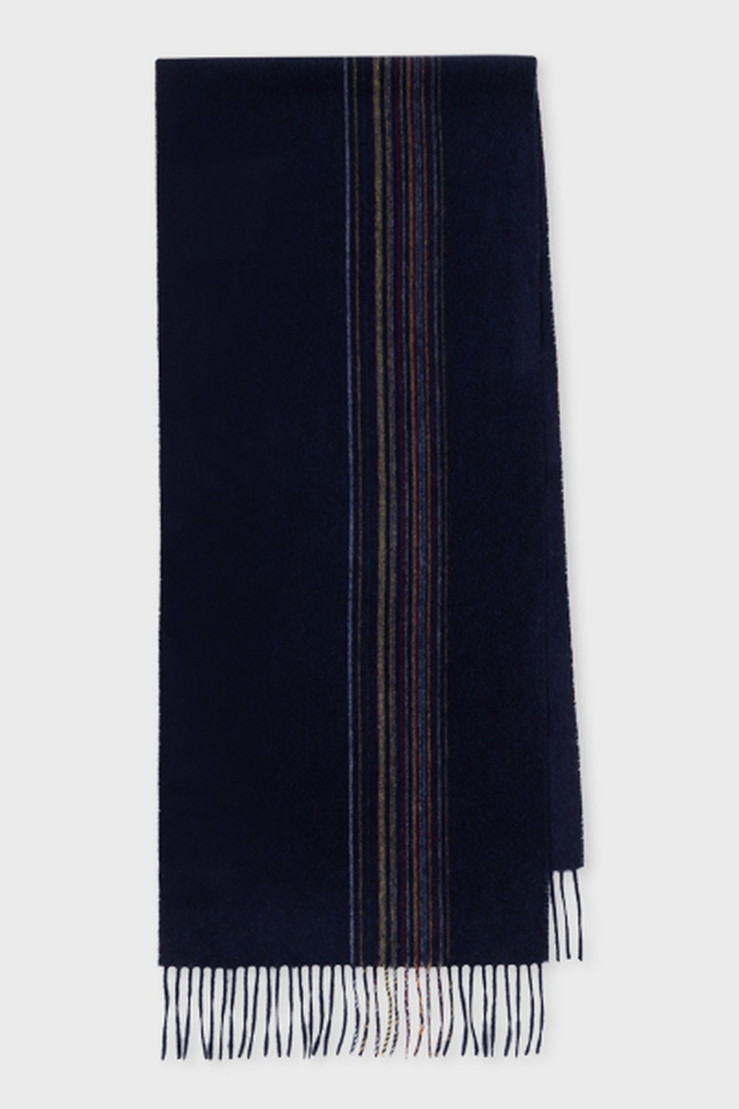 MEN SCARF OFFSET SIGNATR NAVY 1